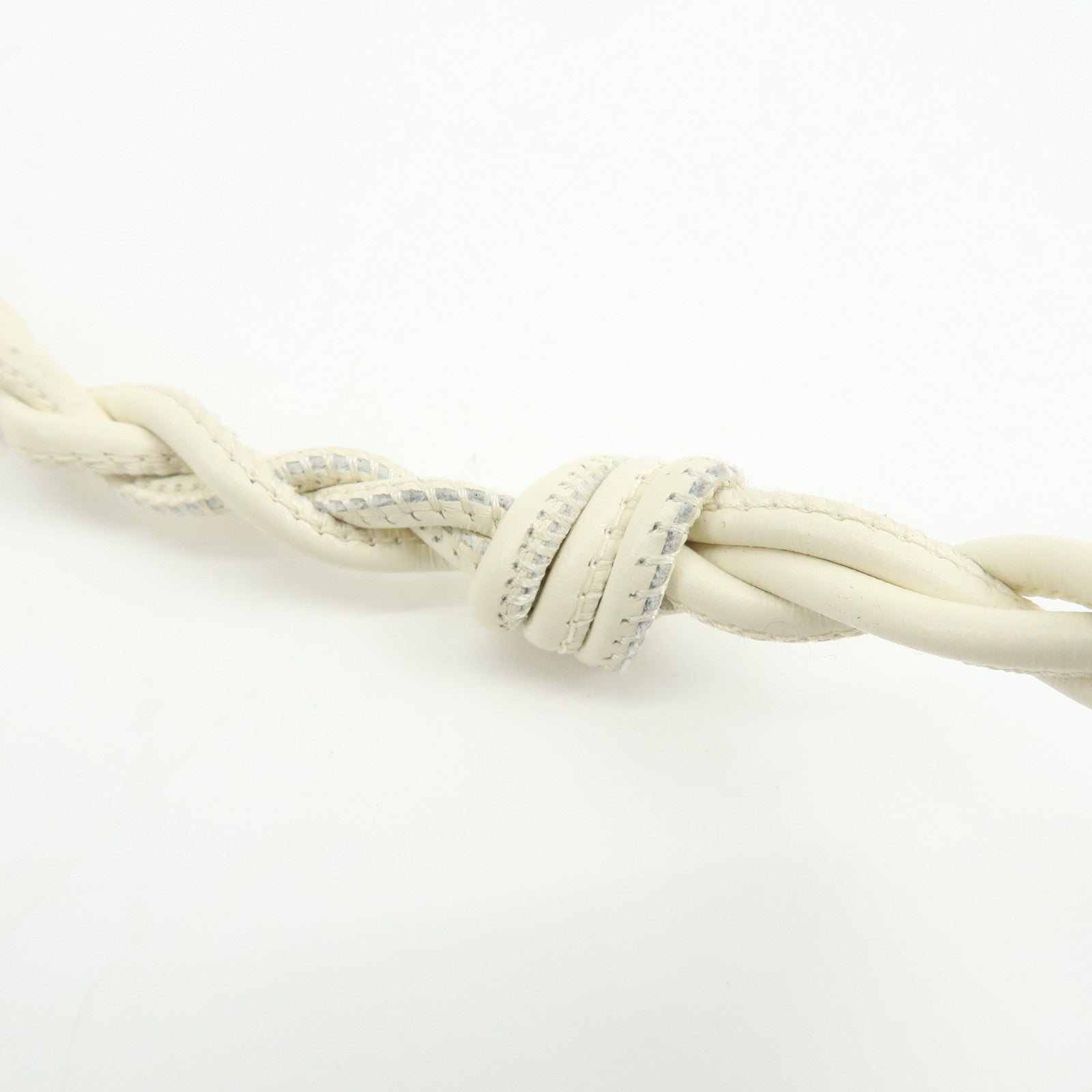 JIL SANDER Leather Shoulder Bag Crossbody Bag Ivory