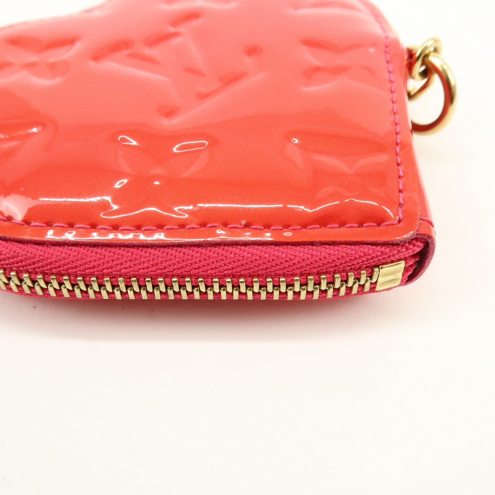 Louis Vuitton Monogram Vernis Porte Monnaie Coeur Coin Case M93657