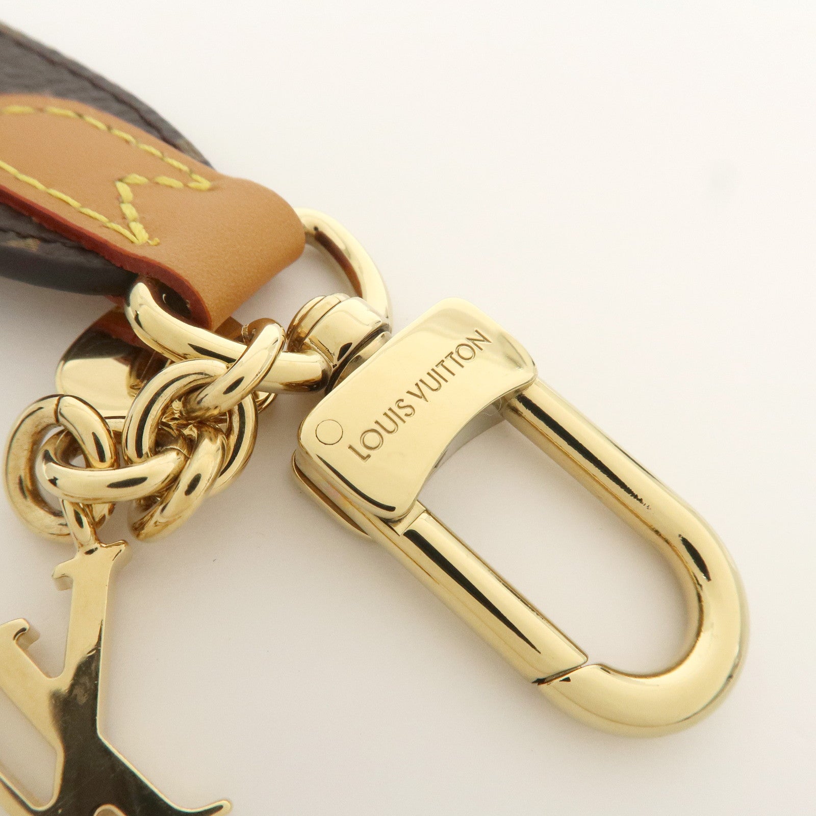 Louis Vuitton Monogram LV Cherished Key Chain Bag Charm M01184