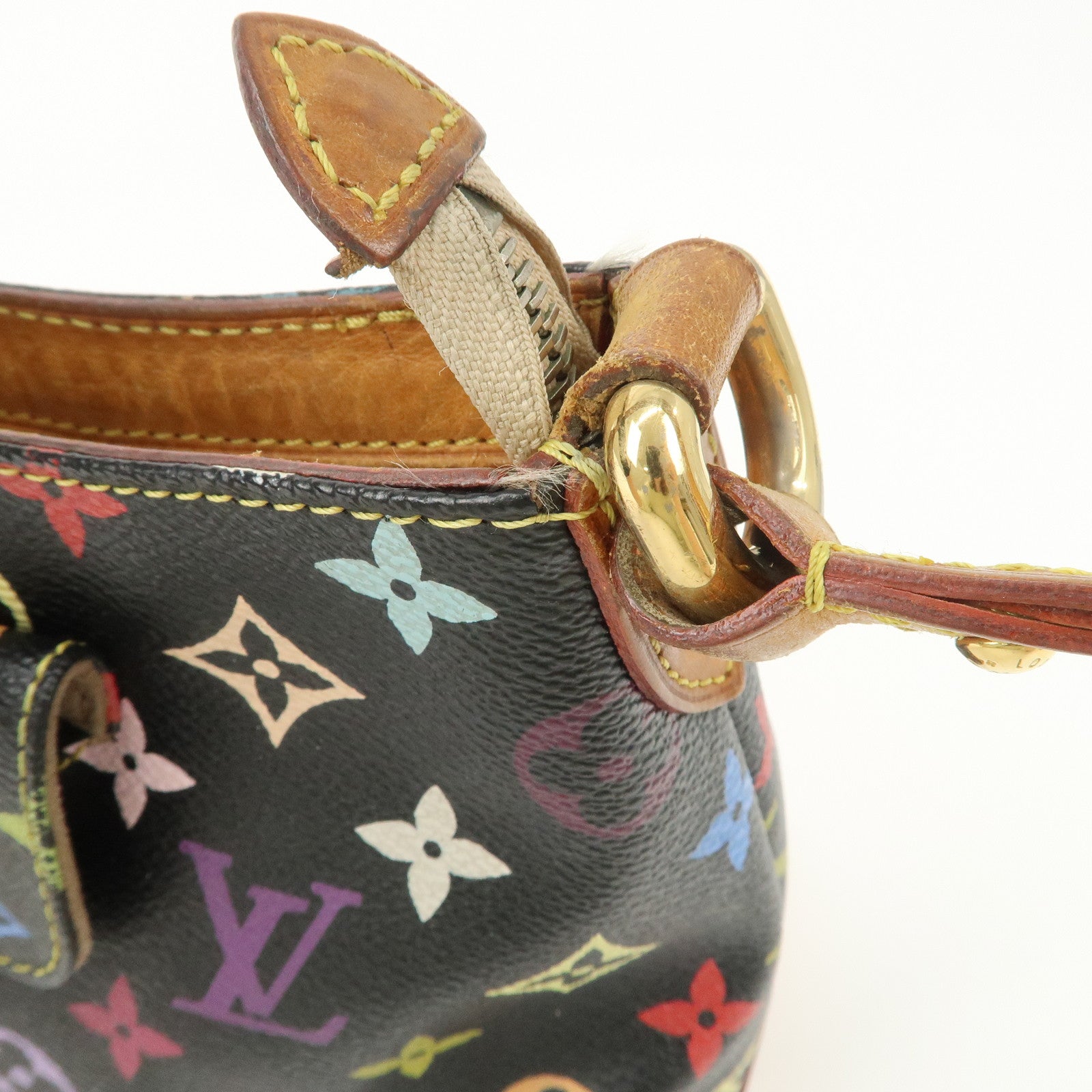 Louis Vuitton Monogram Multicolor Eliza Shoulder Bag Black M40099 Used