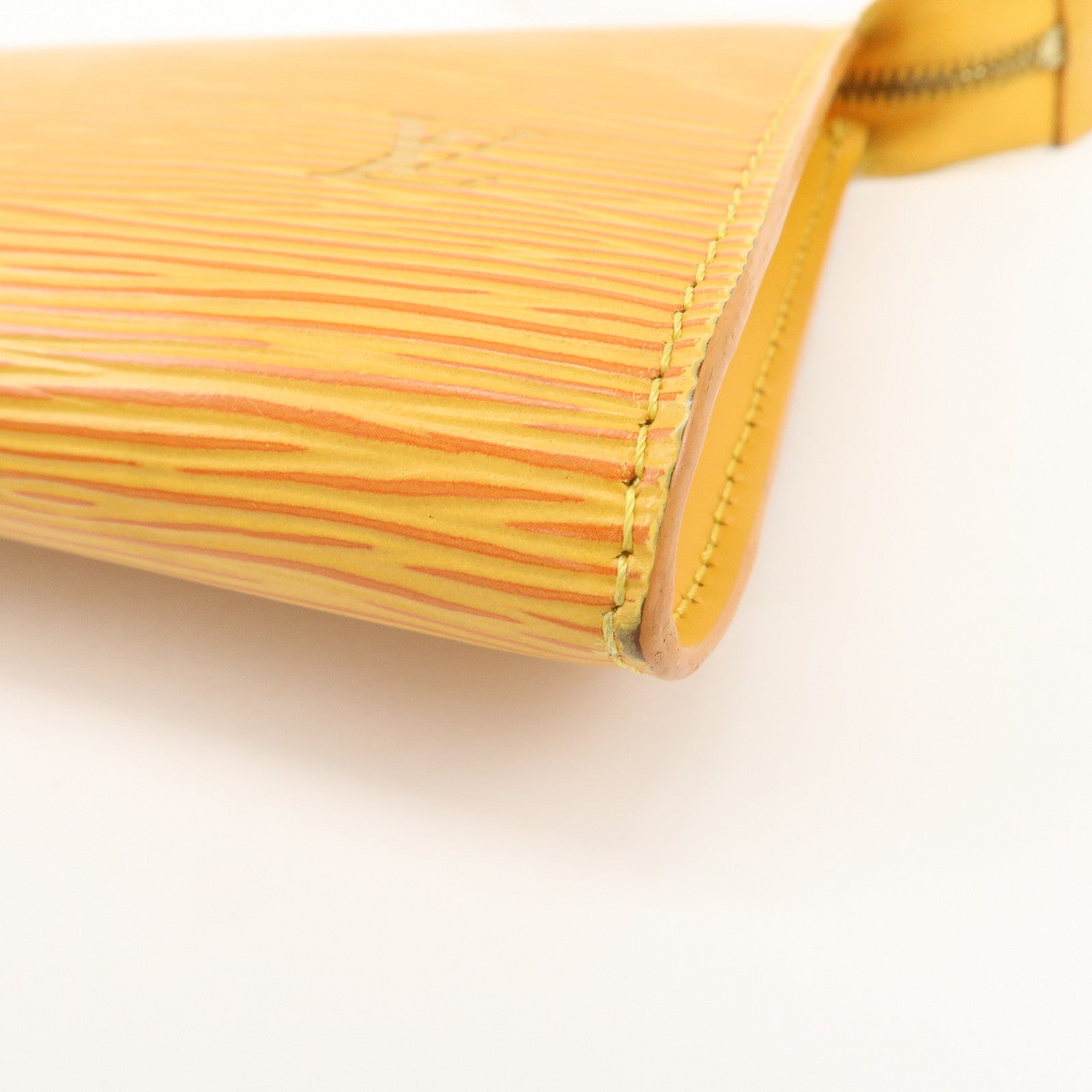 Louis Vuitton Set of 2 Epi Pouch Brown Yellow M52949 M48443 Used