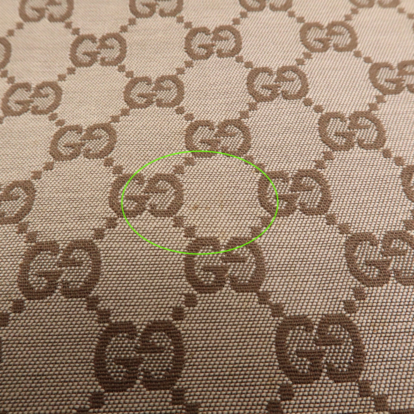 GUCCI GG Canvas Leather Tote Bag Shoulder Bag Brown 002・1098