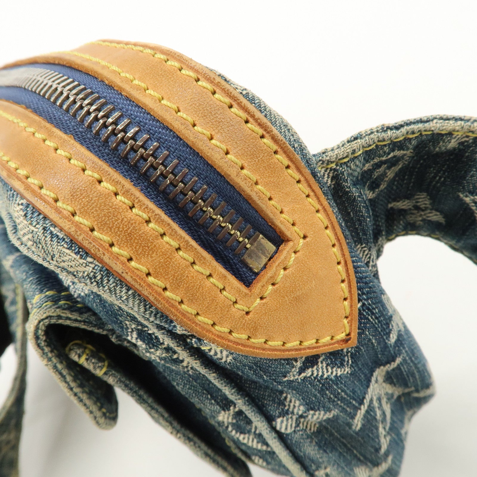 Louis Vuitton Monogram Denim Bum Bag Waist Bag Blue M95347