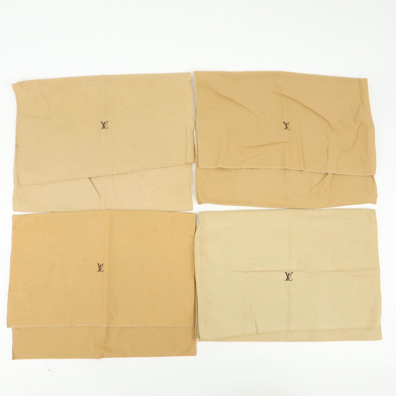 Louis Vuitton Set of 17 Dust Bag Storage Bag Flap Style Beige Brown
