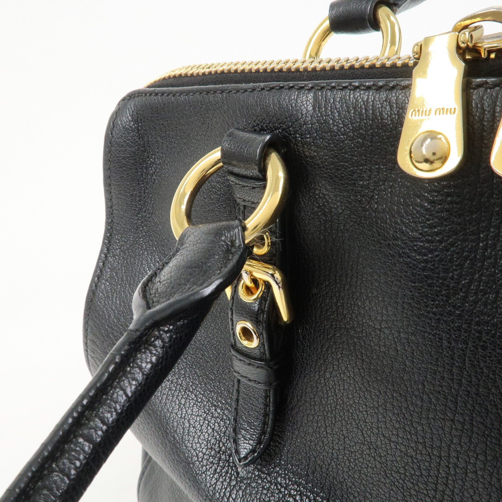 MIU MIU MADRAS 2Way Bag Hand Bag Shoulder Bag RL0058