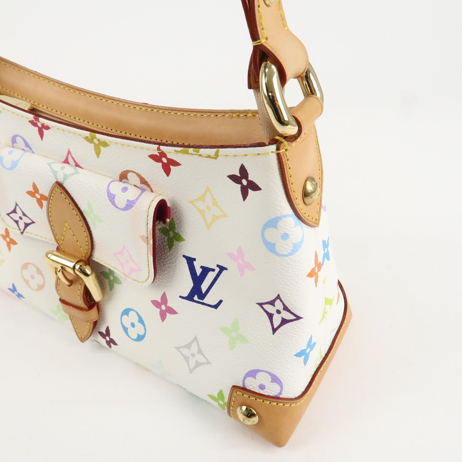 Louis Vuitton Monogram Multicolor Eliza Shoulder Bag Blanc M40098 Used