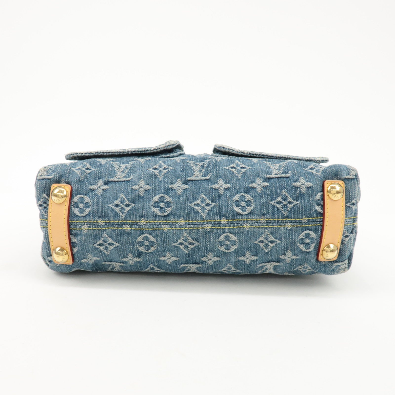 Louis Vuitton Monogram Denim Baggy PM 2Way Bag Shoulder Bag M95049 Used
