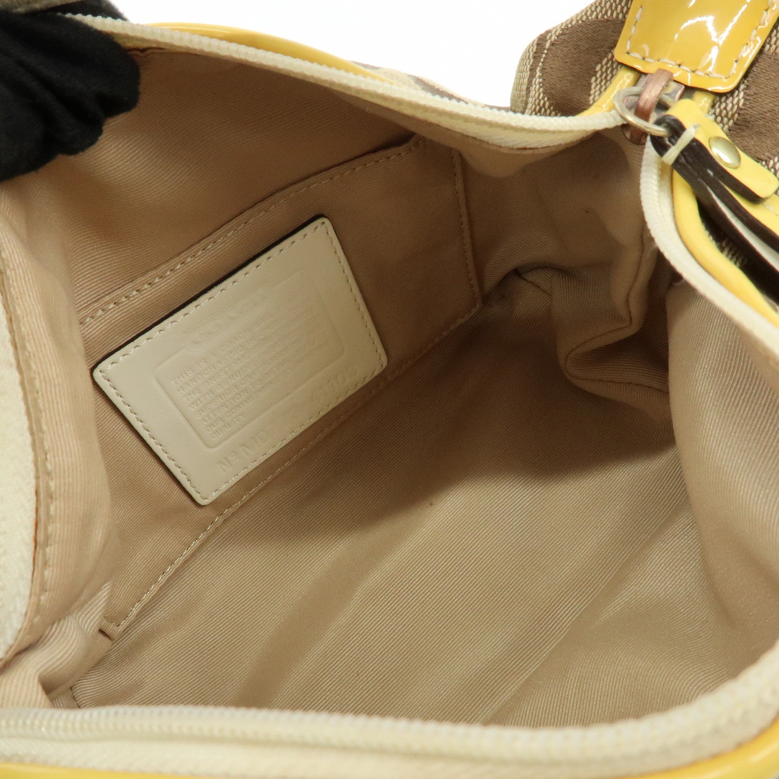 COACH Set of 3 Signature Canvas Leather Shoulder Bag Hand Bag