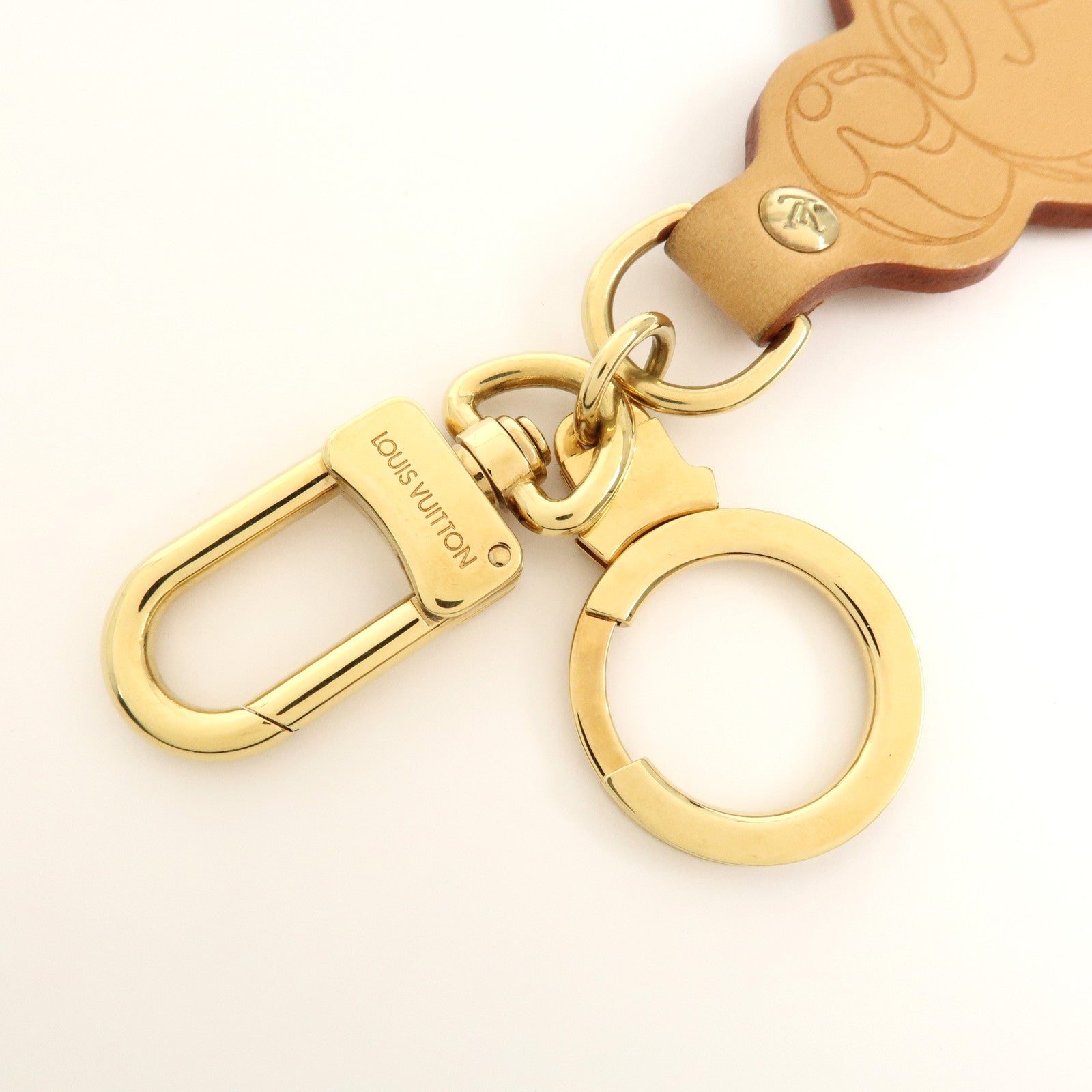Louis Vuitton Porte Cles Panda Bag Charm Natural Gold M62637