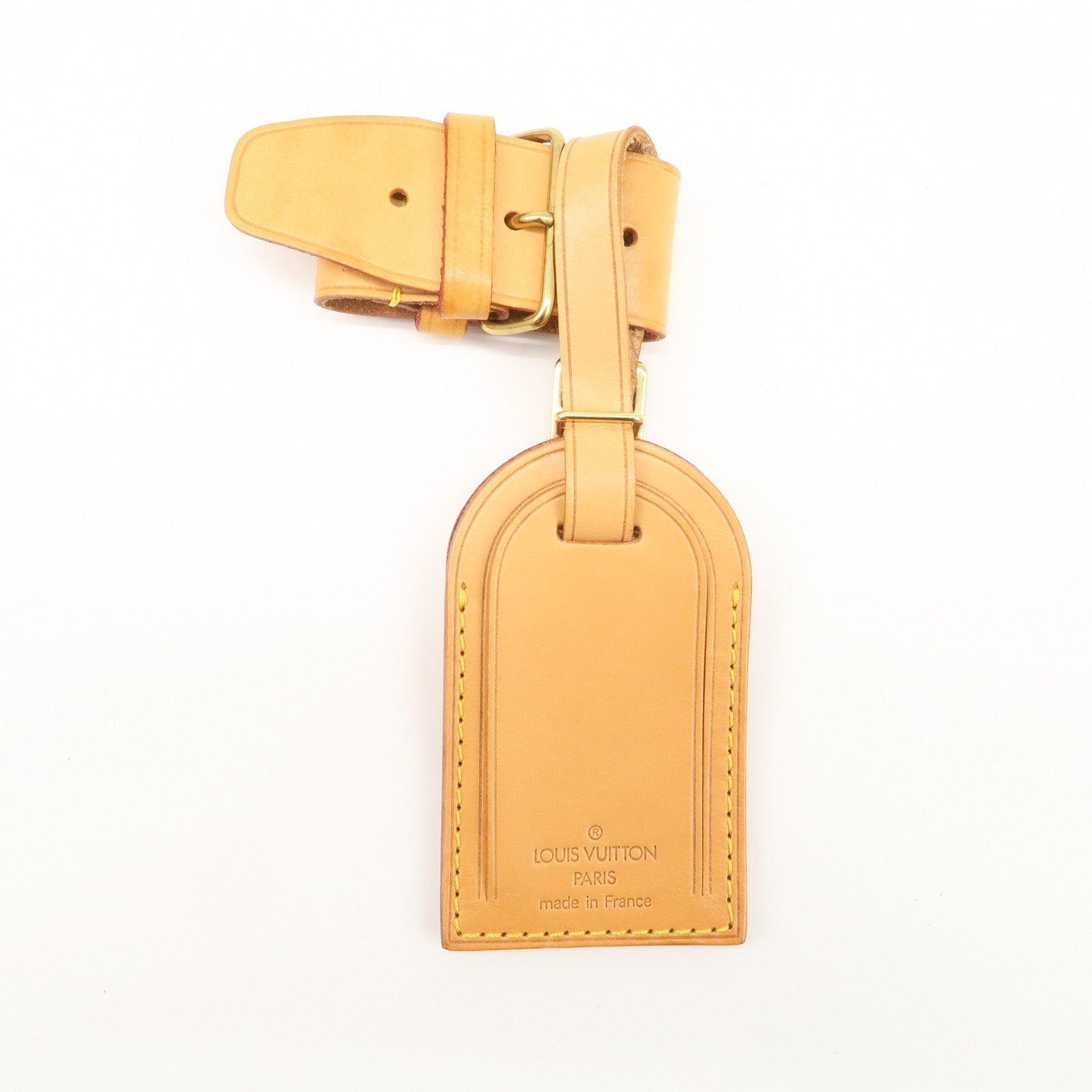 Louis Vuitton Set of 15 Nume Leather Name Tag & Poignet Natural Used