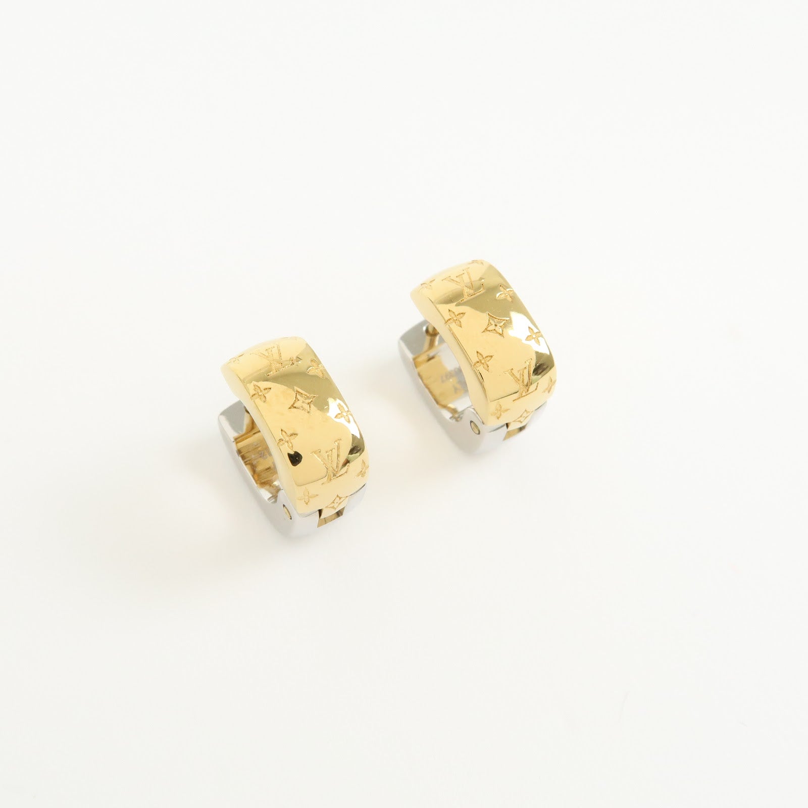Louis Vuitton Boucles d’Oreilles Nanogram Metal Earrings M00397
