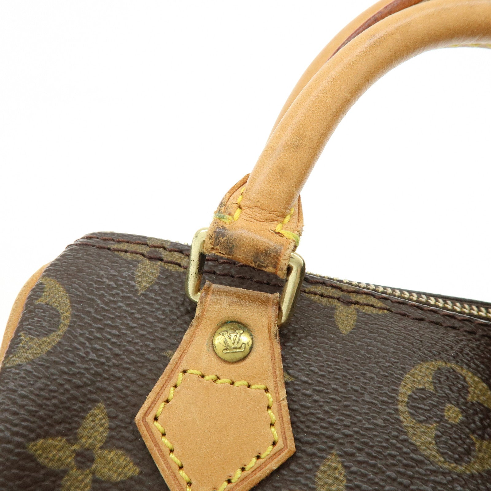 Louis Vuitton Monogram Mini Speedy Hand Bag Brown M41534