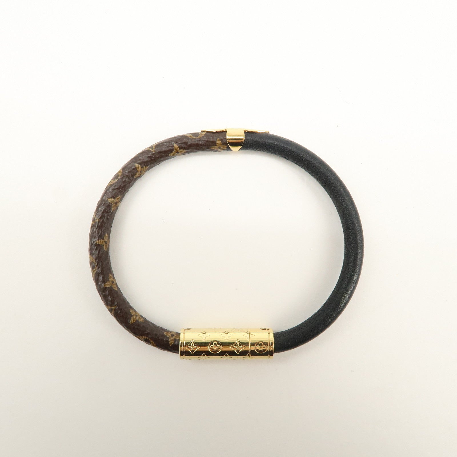 Louis Vuitton Monogram Bracelet Daily Confidential Canvas #17 M8276F Used