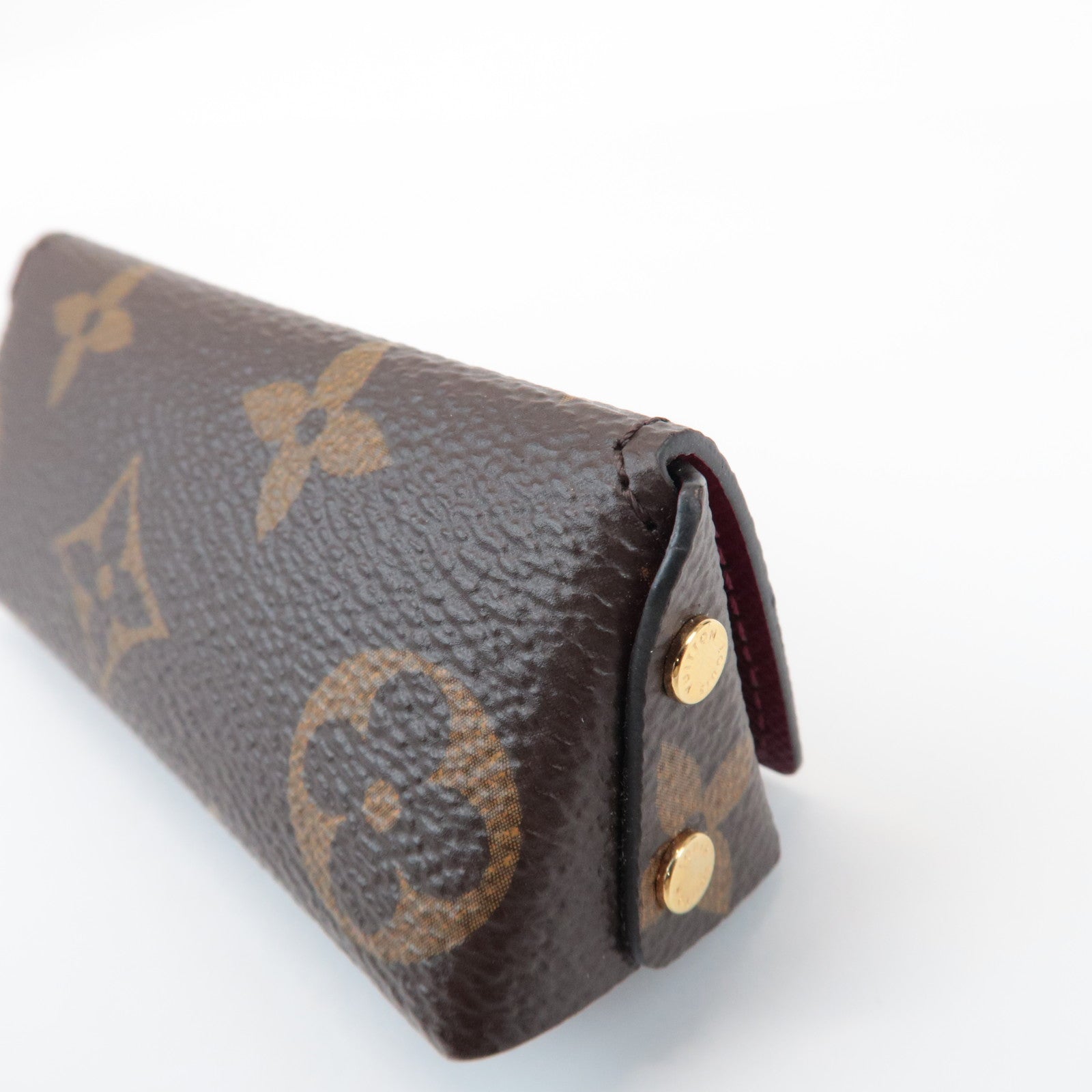 Louis Vuitton Monogram Pochette Rivette Lip Case Fushia M61473