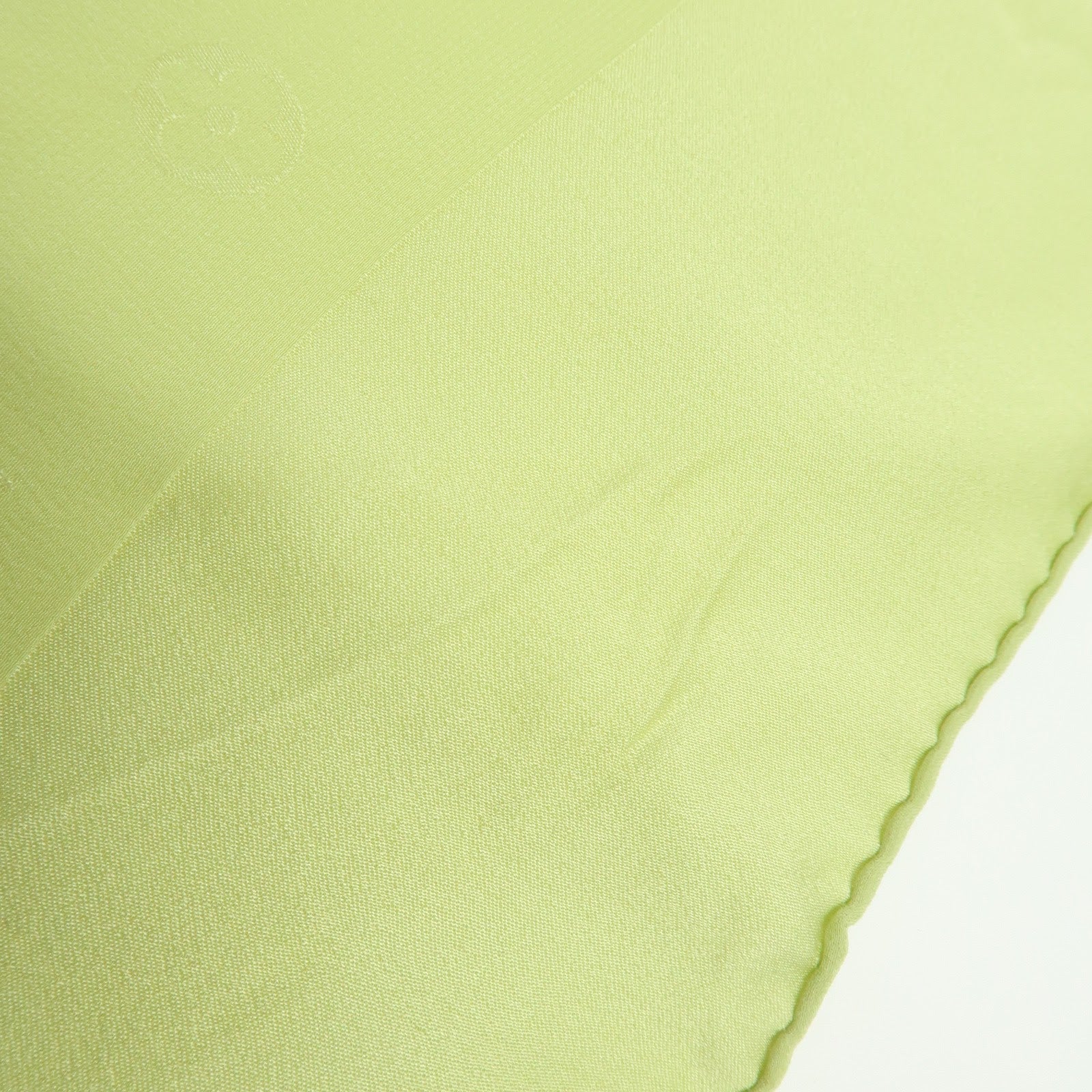 Louis Vuitton Monogram Silk 100% Scarf Shawl Light Green