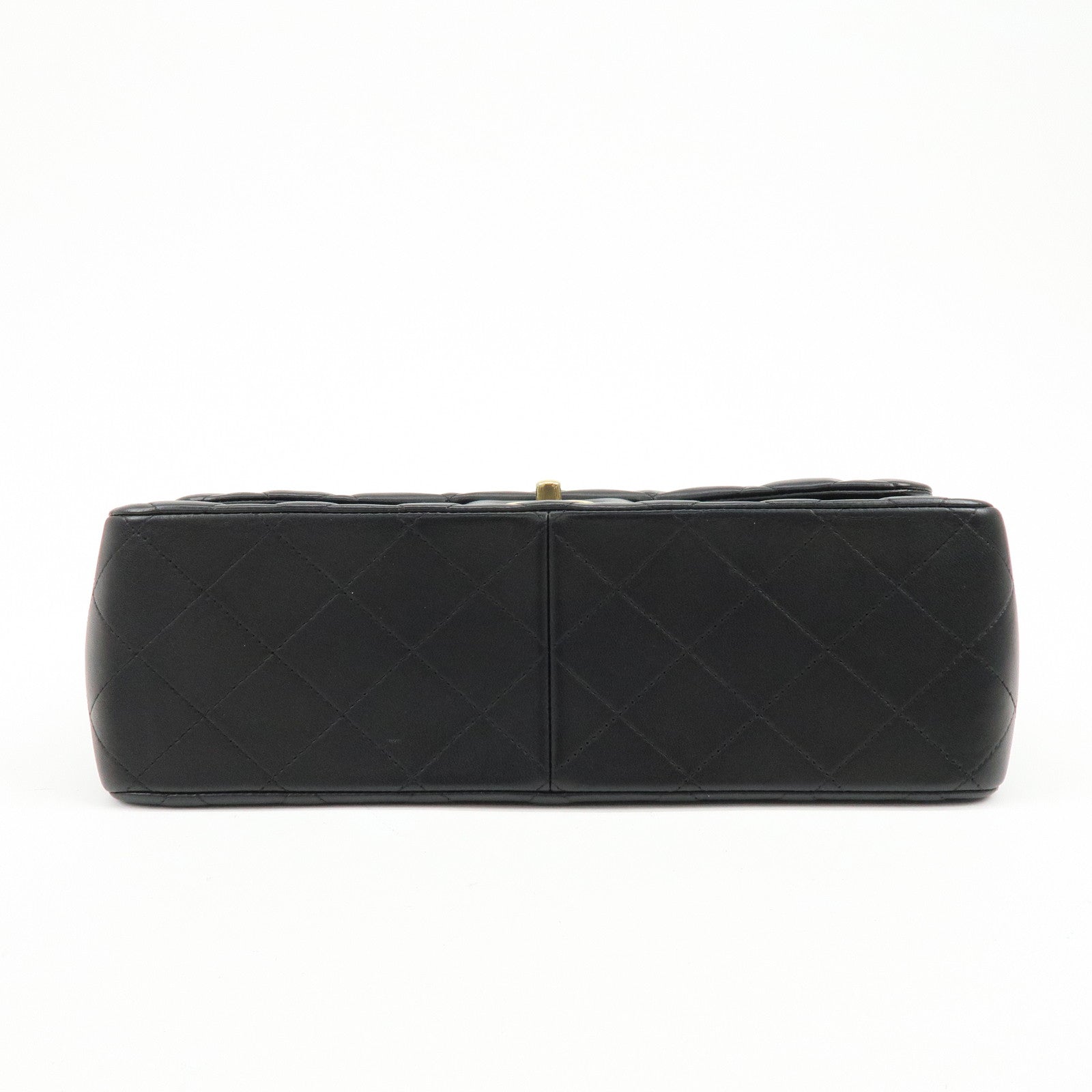CHANEL Matelasse Lamb Skin Chain Shoulder Bag Black A58600