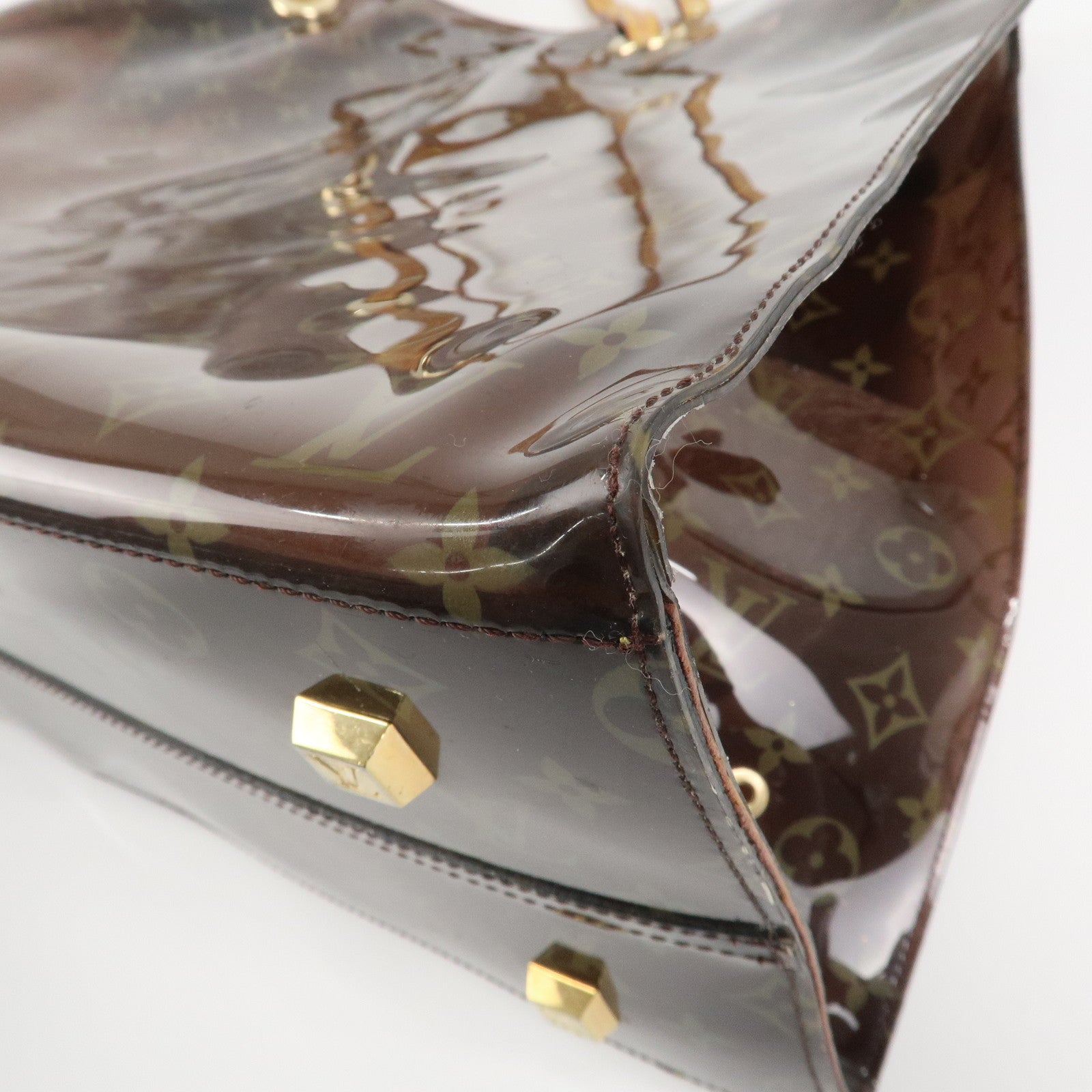 Louis Vuitton Monogram Vinyl Cabas Cruise Tote Bag Brown M50500 Used