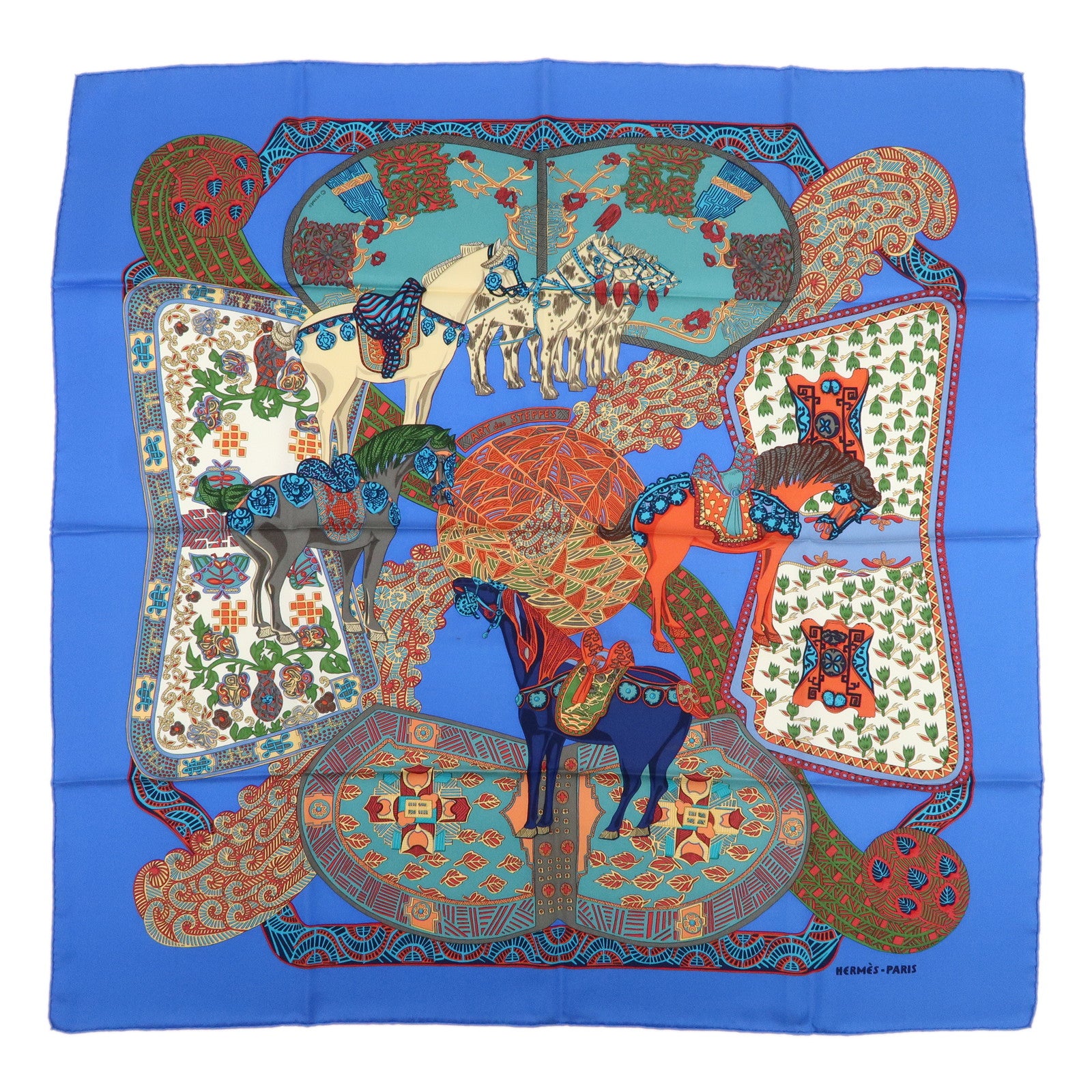 HERMES - Silk Blue Multicolor -