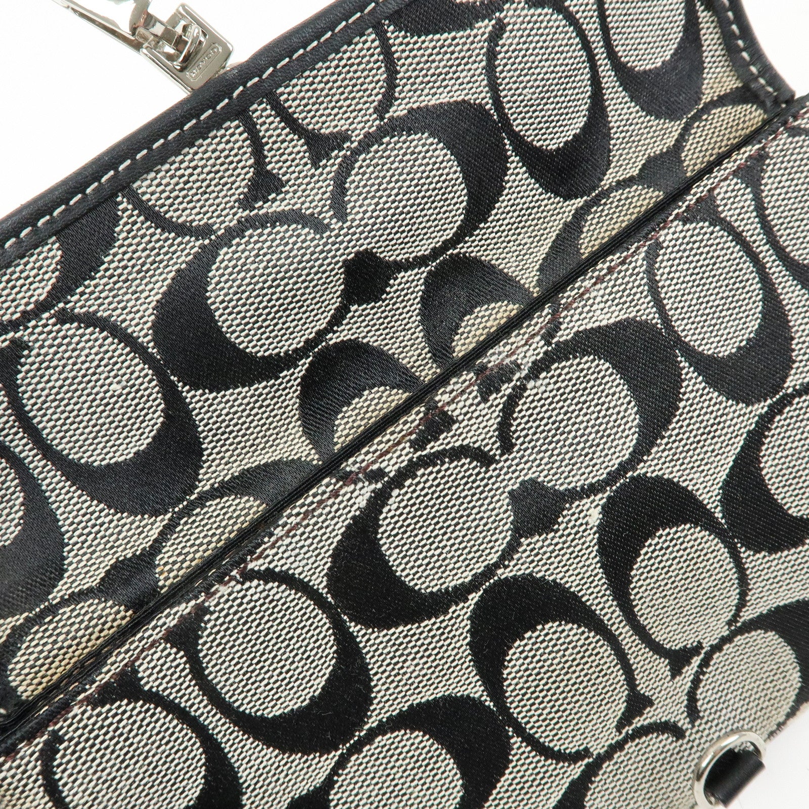 COACH Set of 3 Signature Canvas Leather Suede Shoulder Bag Hand Bag