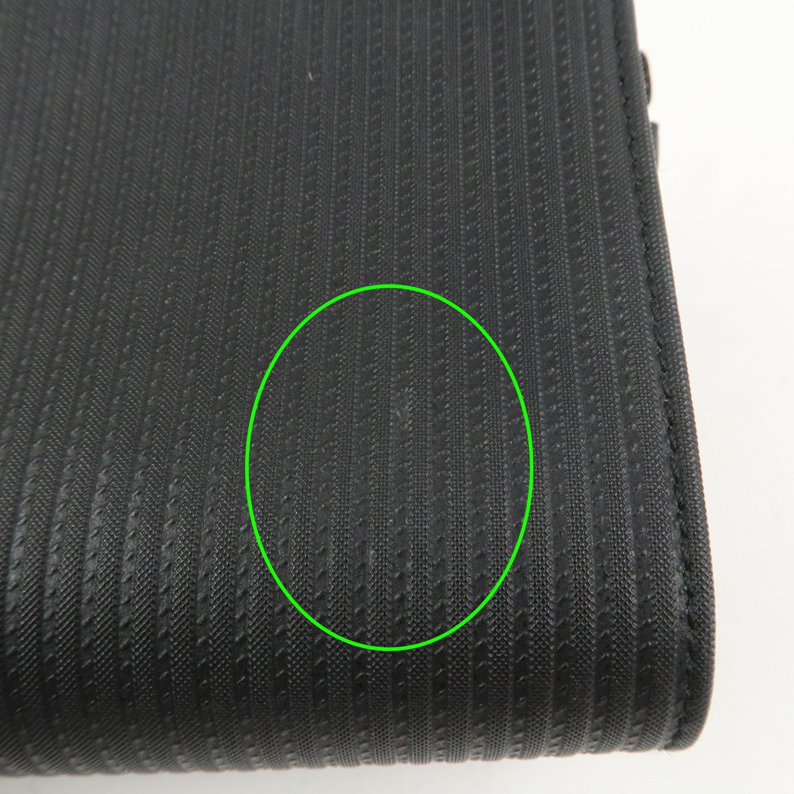BVLGARI Logo PVC Leather Pouch Accessory Pouch Black