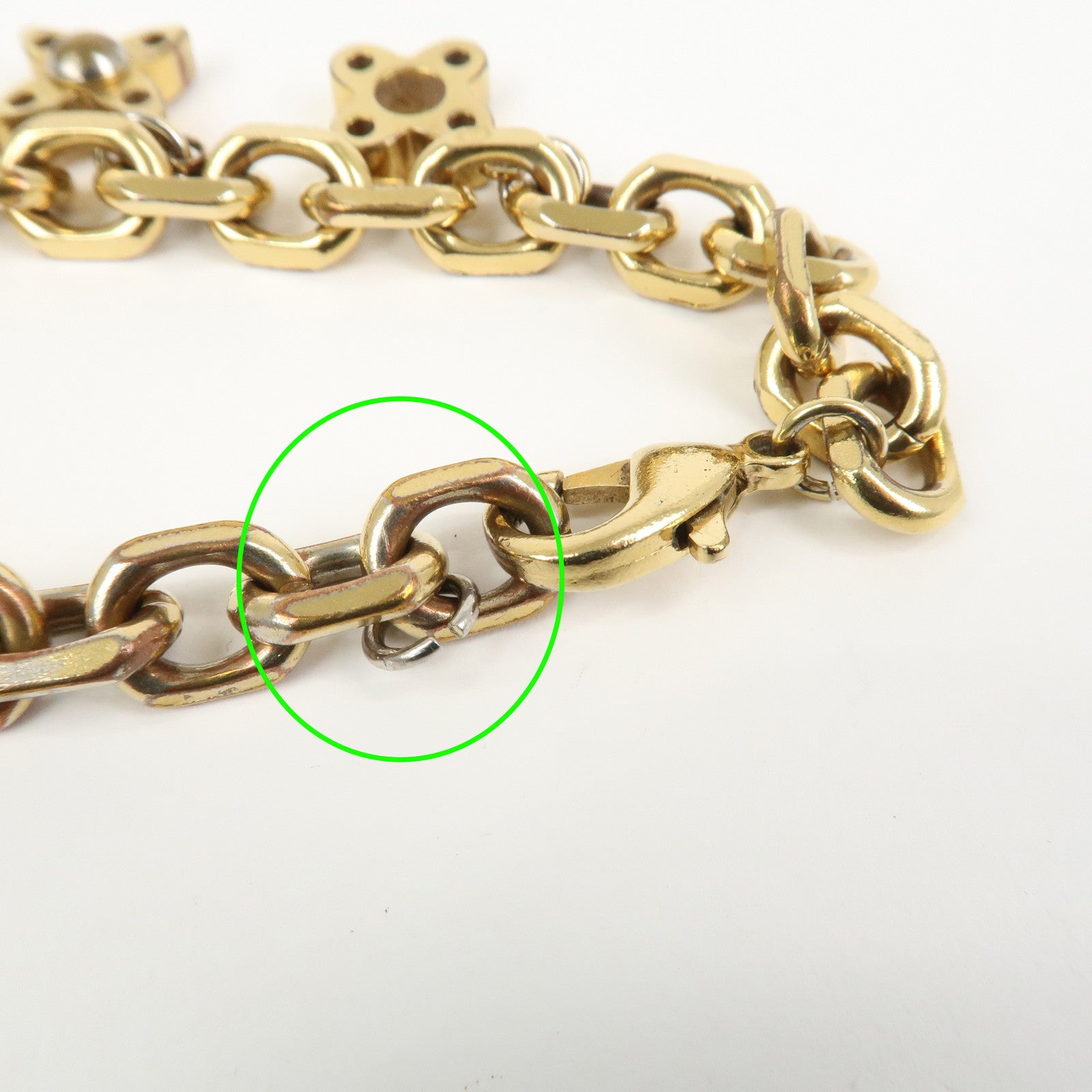 Louis Vuitton Bracelet Hyde and Seek Metal Bracelet Gold M66531