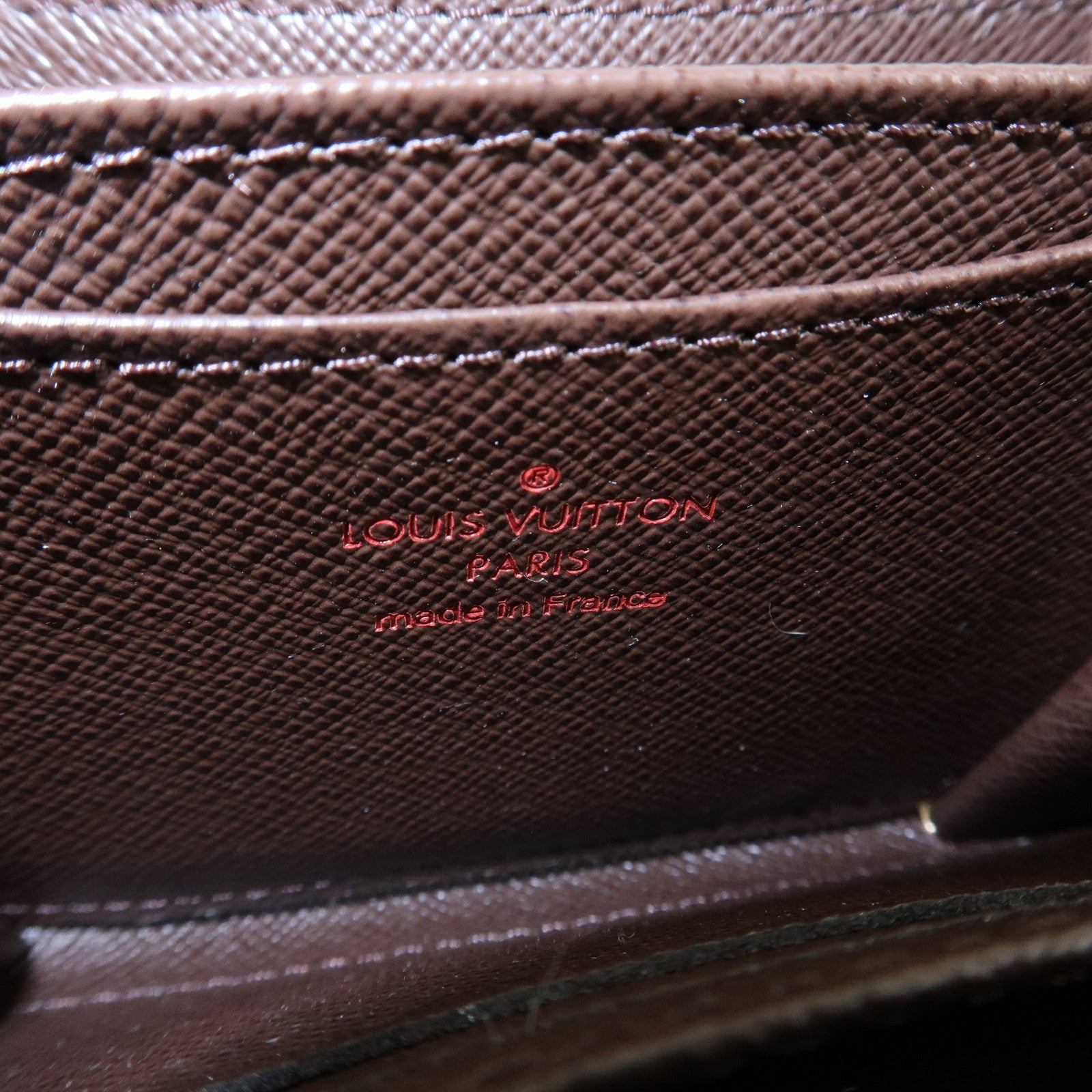 Louis Vuitton Damier Zippy Coin Purse Coin Case Brown N63070 Used