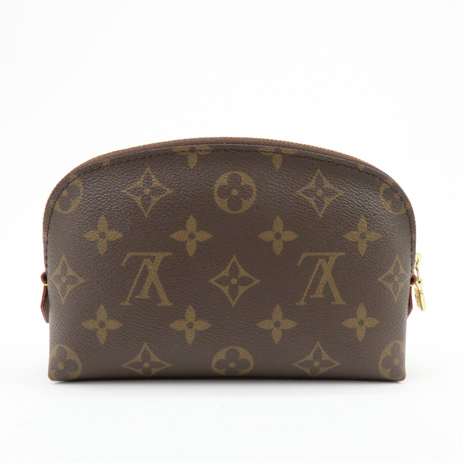 Louis Vuitton Monogram Pochette Cosmetic PM Pouch Brown M47515