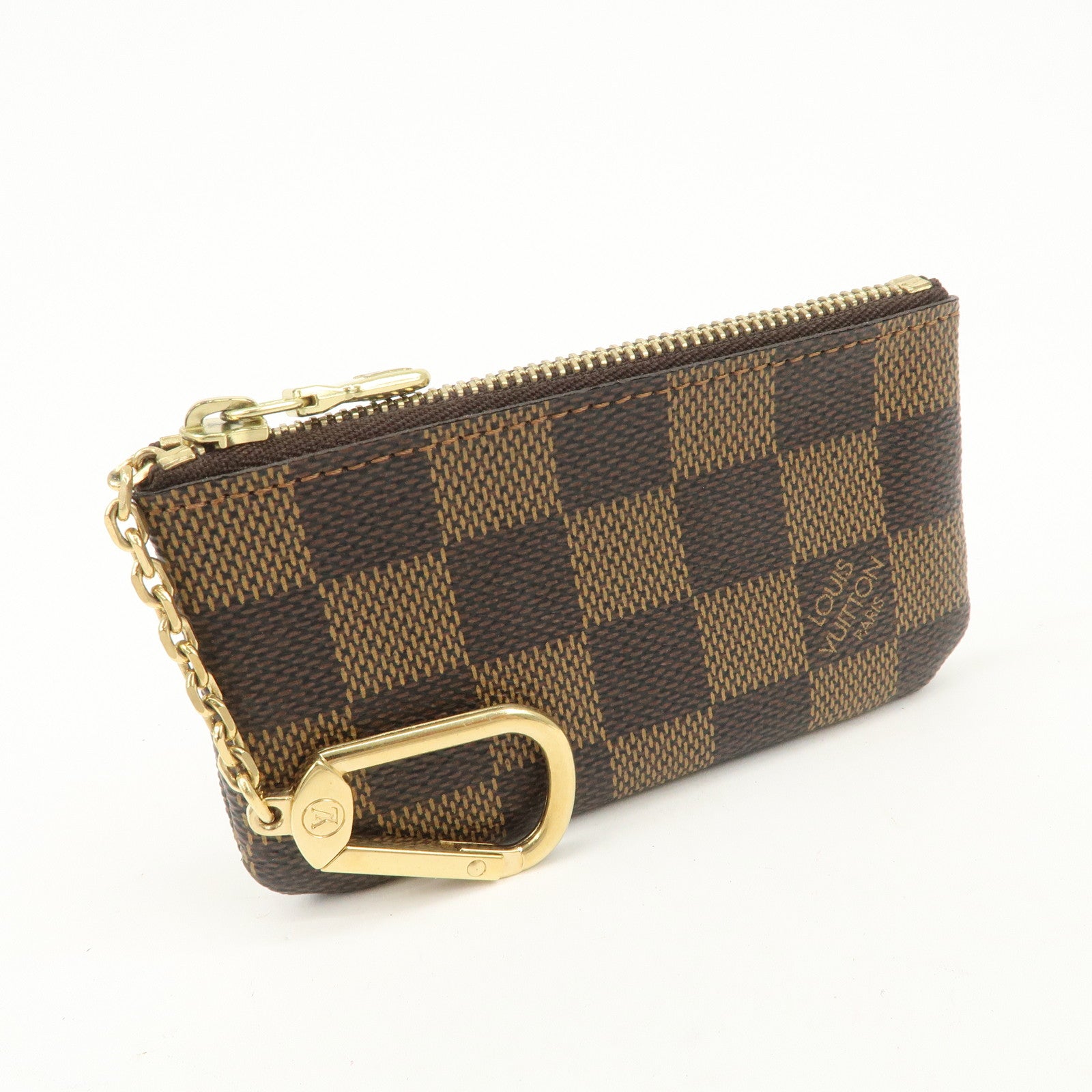 Louis Vuitton Damier Pochette Cles Coin Case Damier Ebene N62658