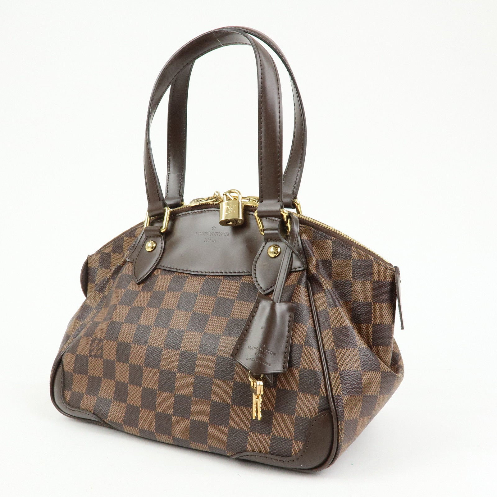 Louis Vuitton Damier Verona PM Hand Bag Damier Ebene N41117