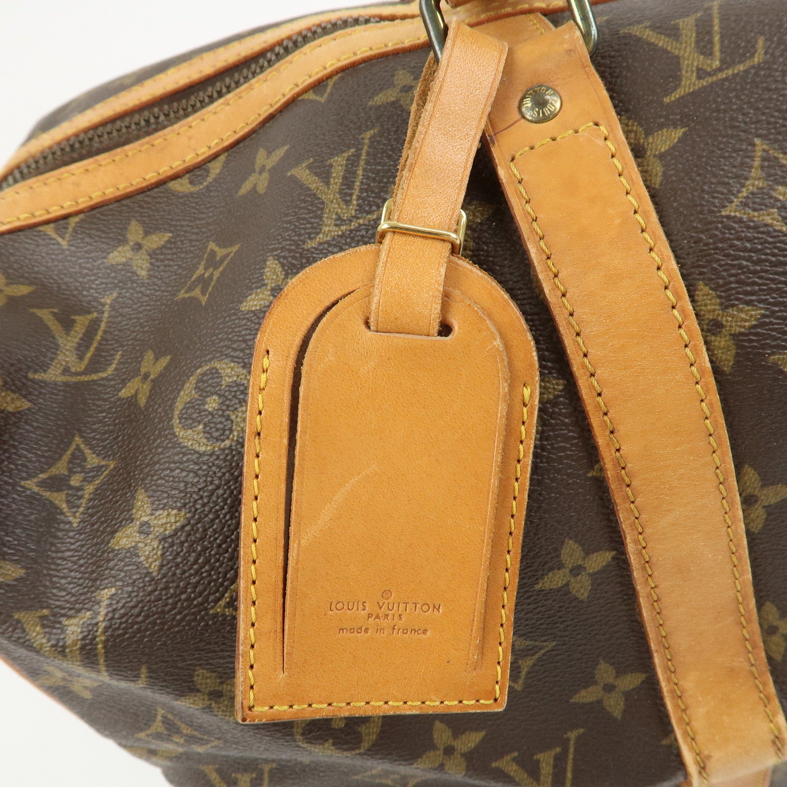 Louis Vuitton Monogram Sac Souple 45 Boston Bag Brown M41624