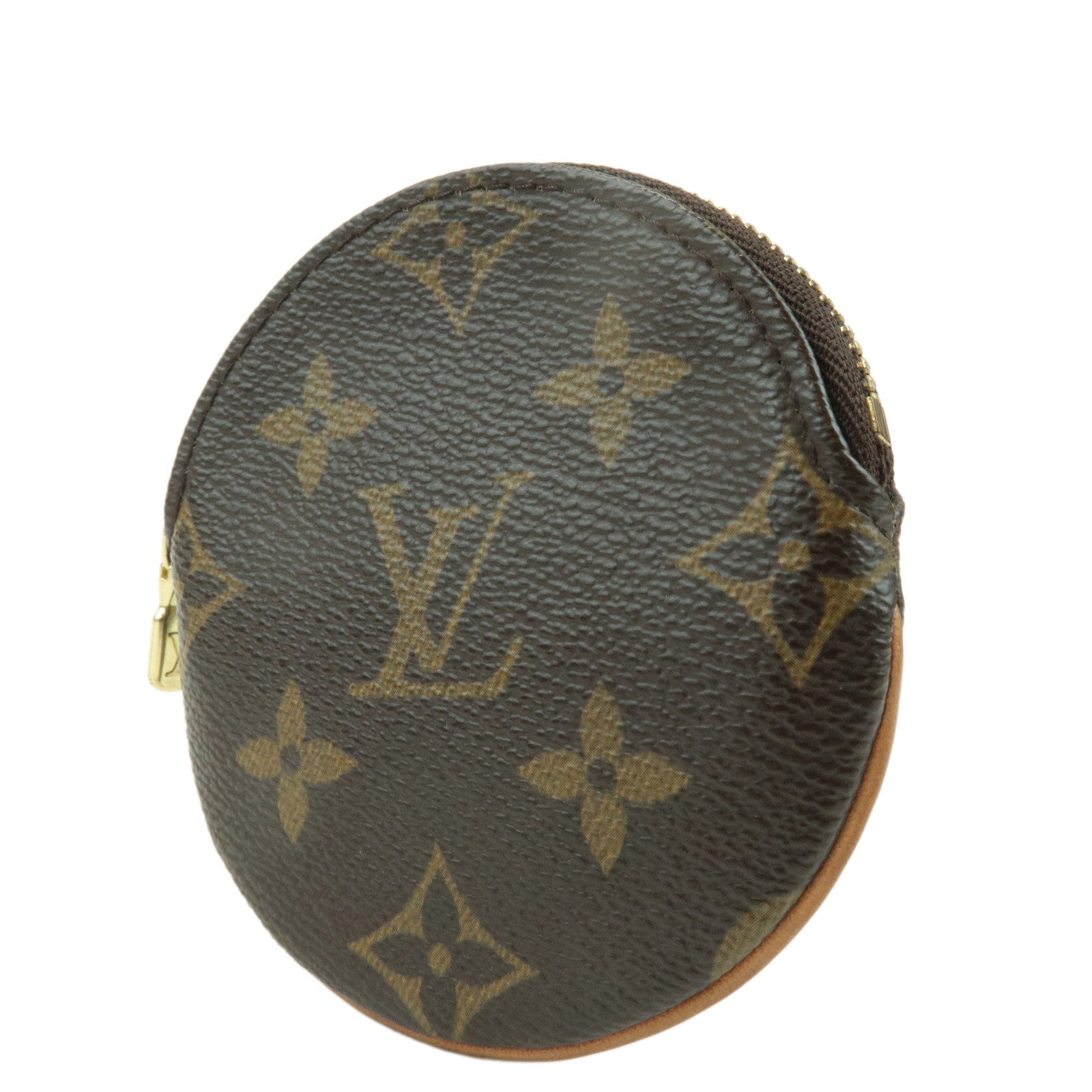 Louis Vuitton Monogram Porte Monnaie Rond Coin Case M61926 Used