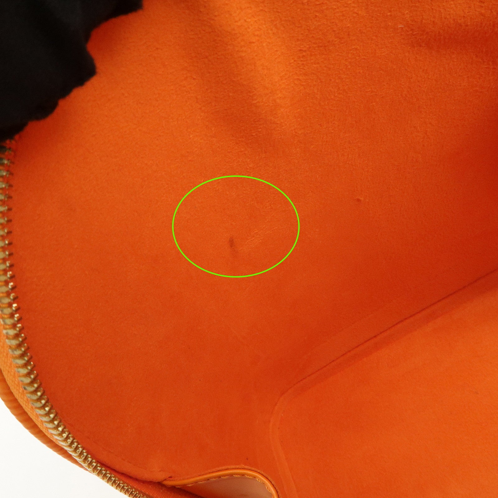 Louis Vuitton Epi Leather Alma PM Hand Bag Mandarin Orange M5124H