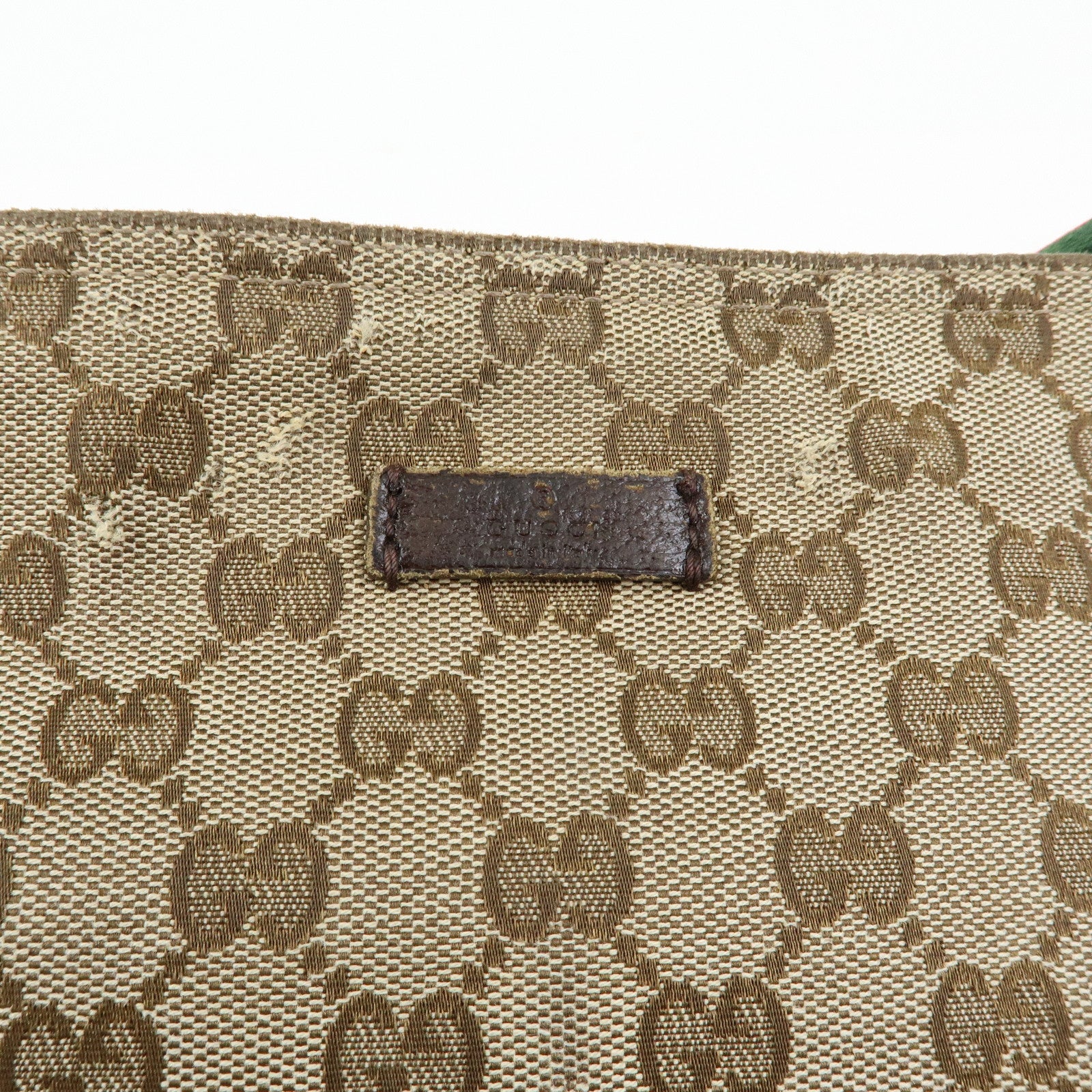 GUCCI Sherry GG Canvas Leather Shoulder Crossbody Bag Beige 189749