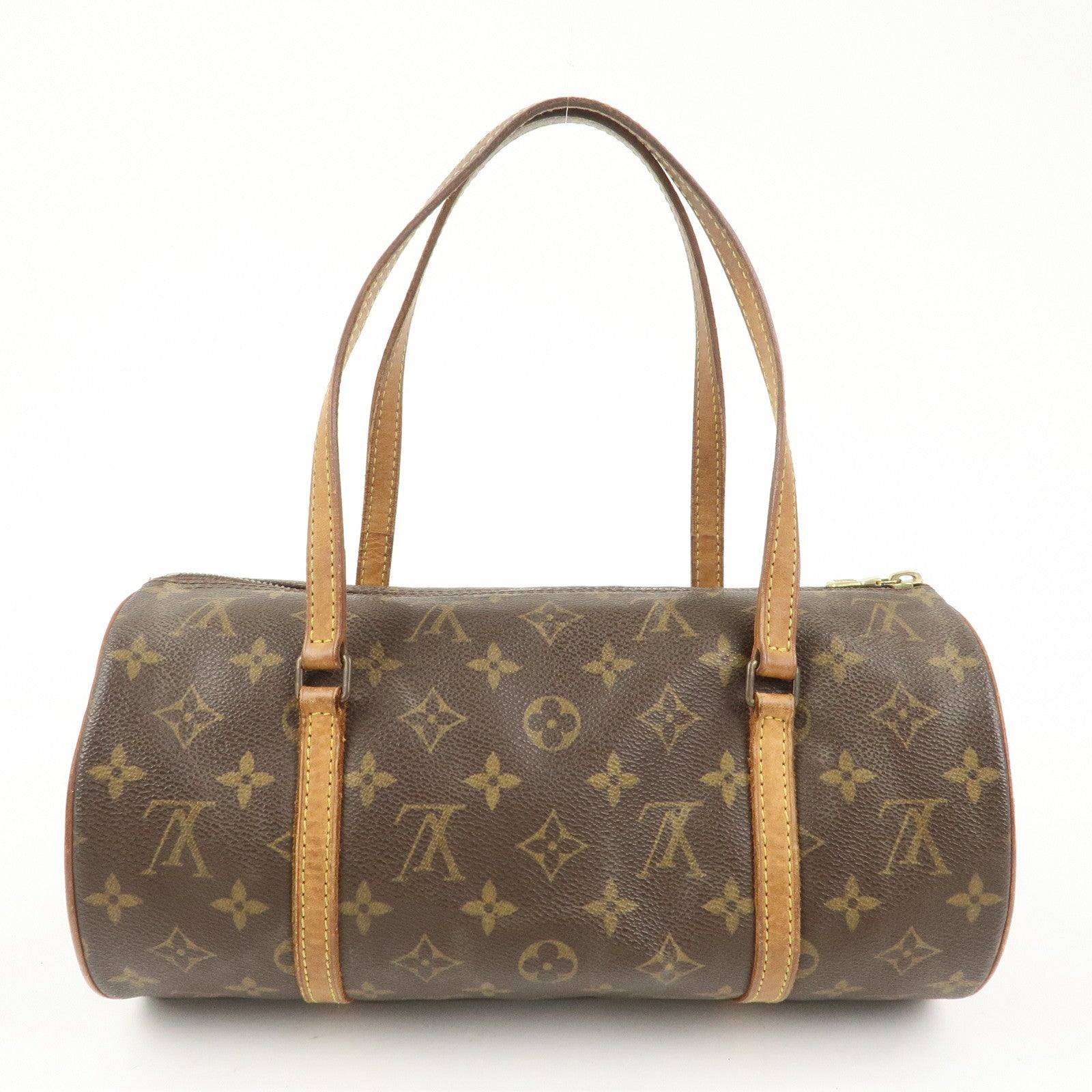 Louis Vuitton Monogram Papillon 30 Hand Bag Brown M51385
