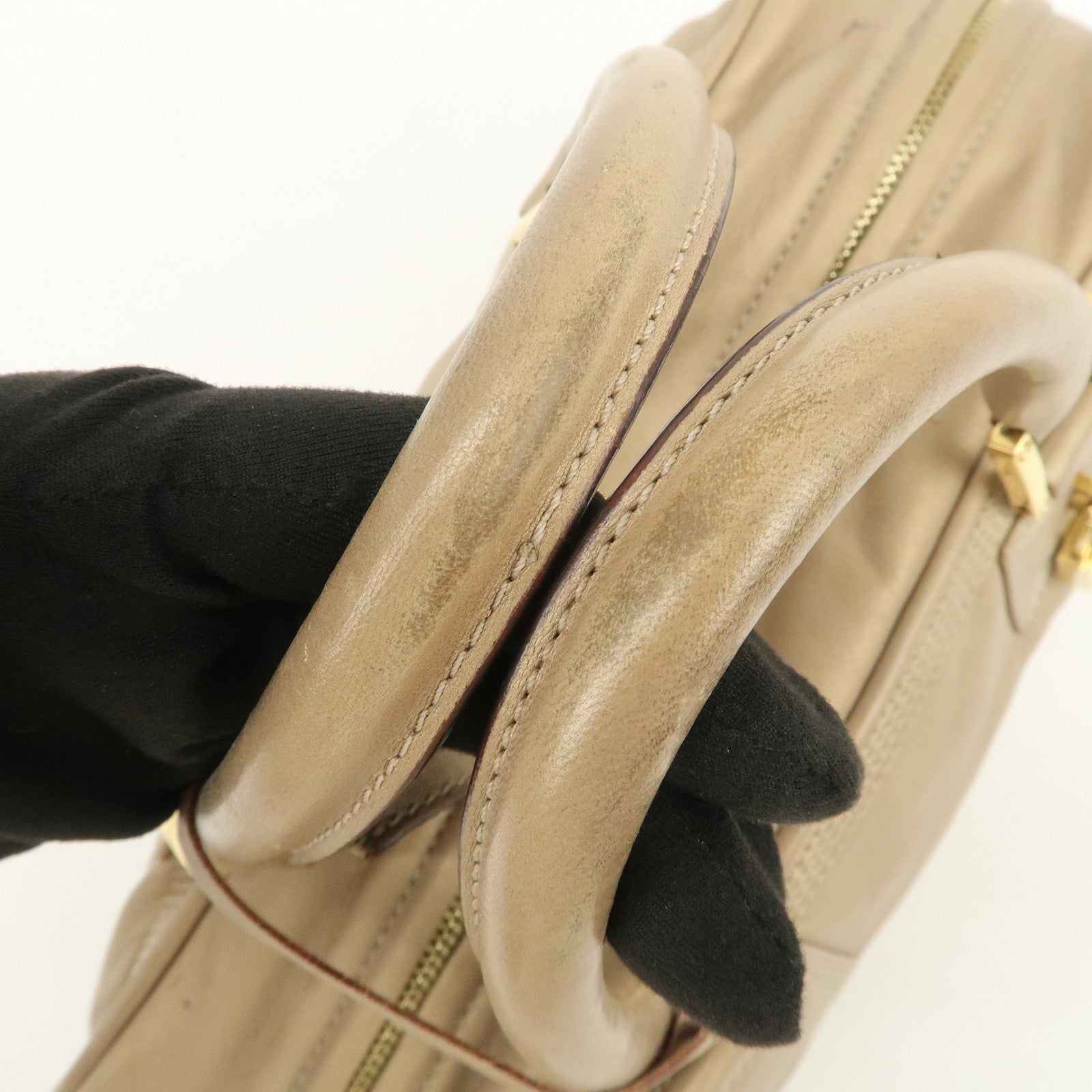 LOEWE Anagram Amazona 28 Nappa Leather Hand Bag Gold