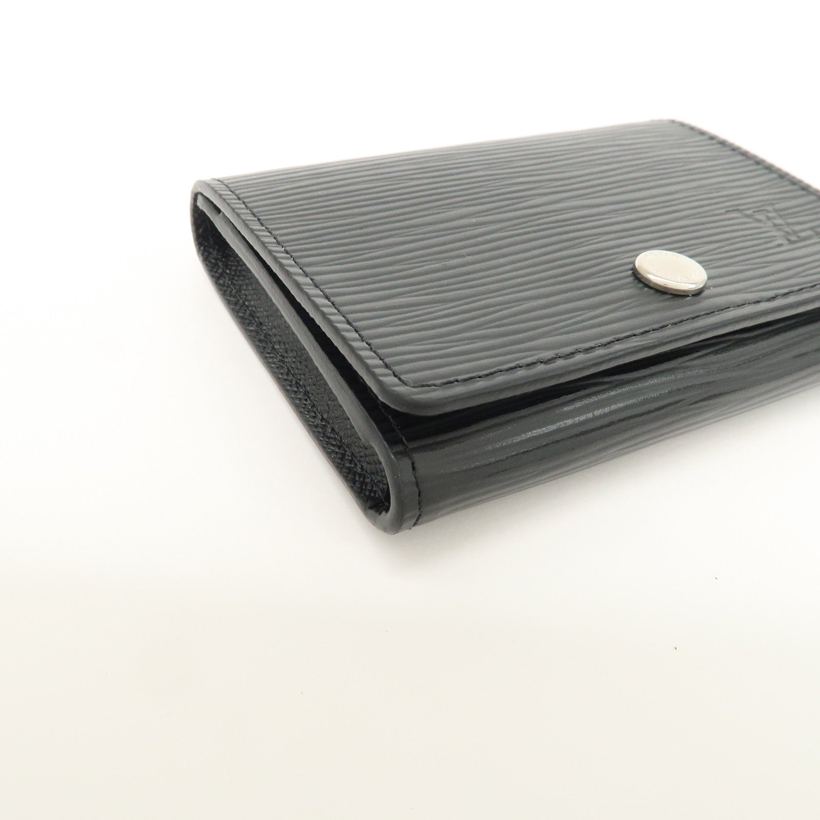 Louis Vuitton Epi leather Enveloppe Culte Du Visite Card Case Noir M56169