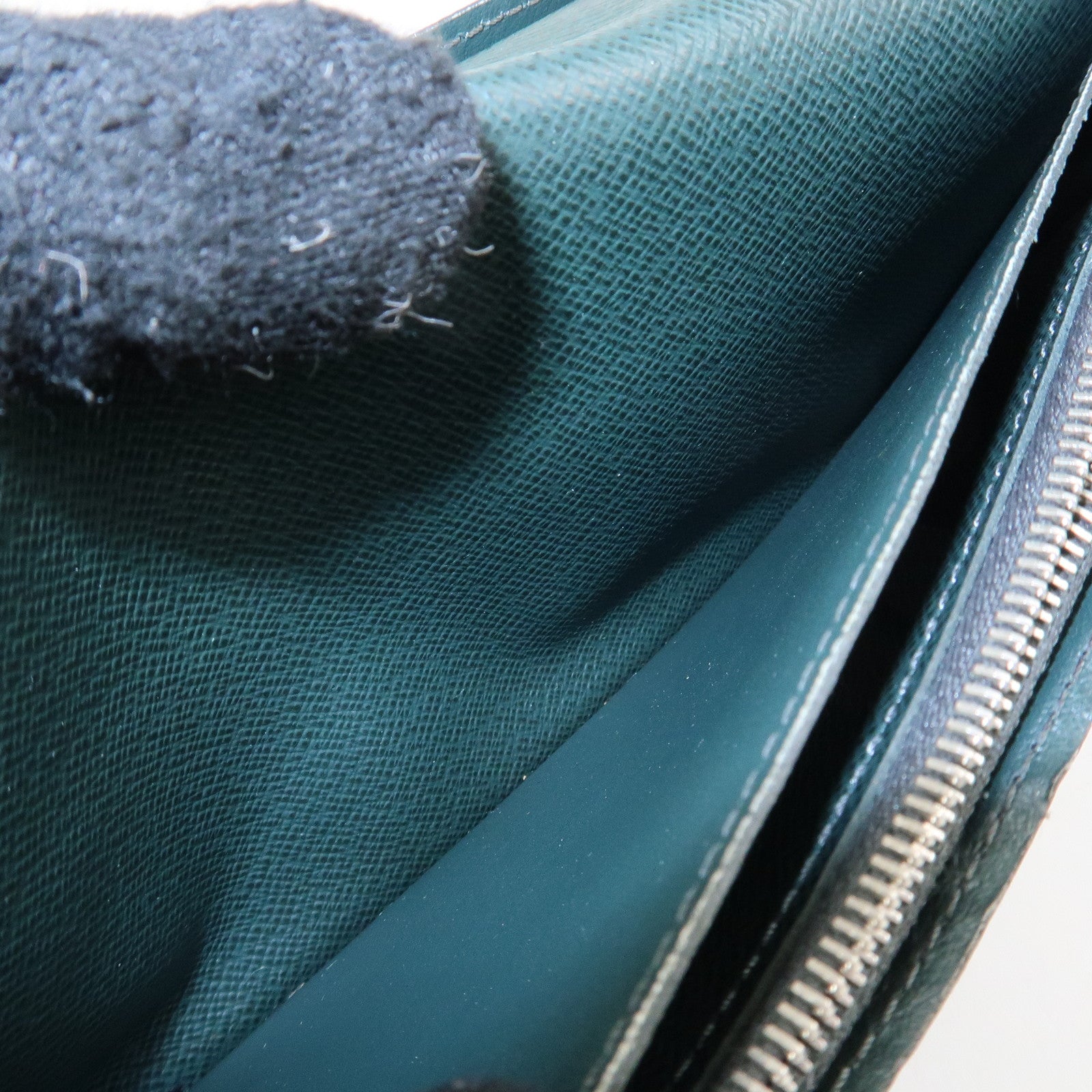 Louis Vuitton Epi Leather Long Wallet Dark Green Used