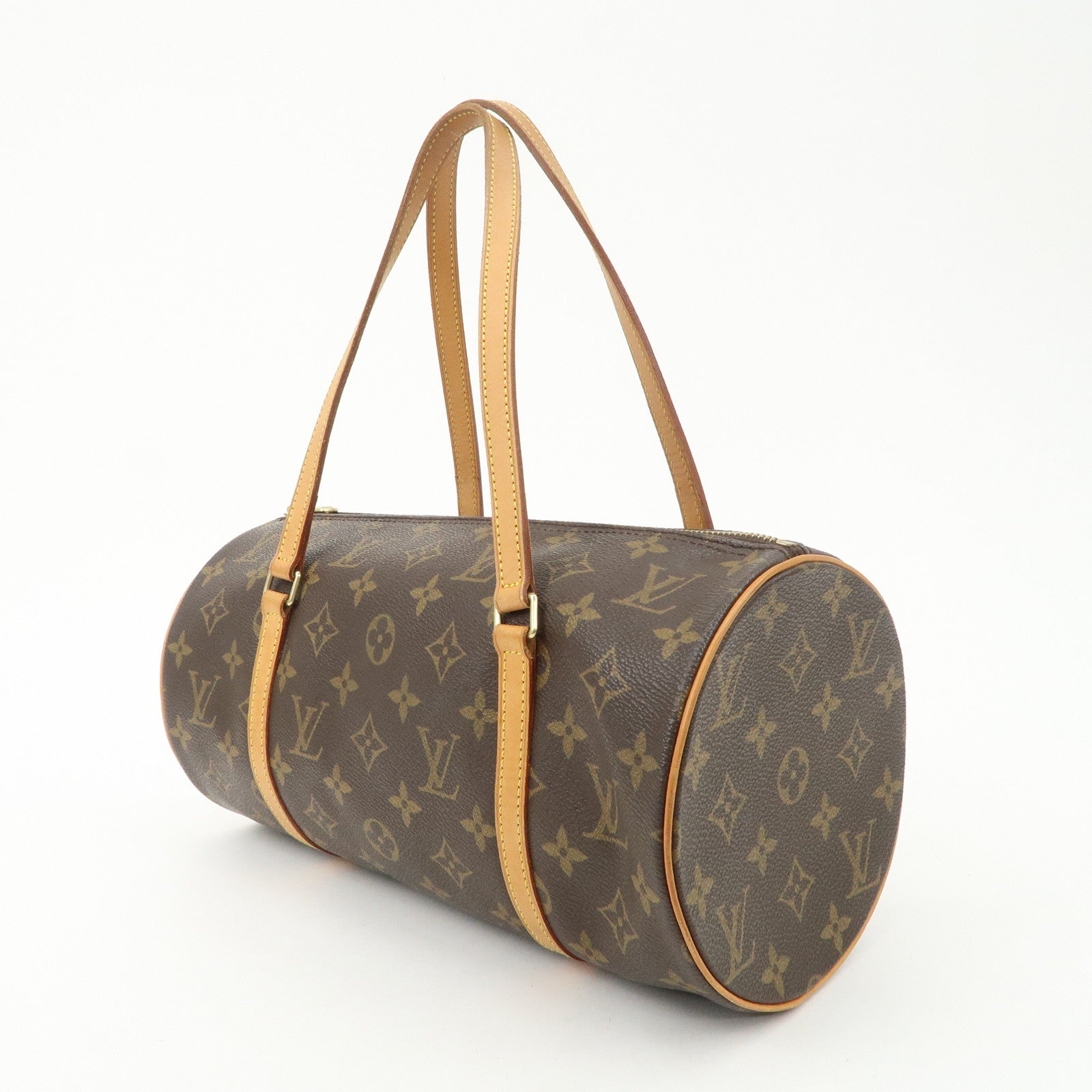 Louis Vuitton Monogram Papillon 30 Hand Bag New Style Brown M51385