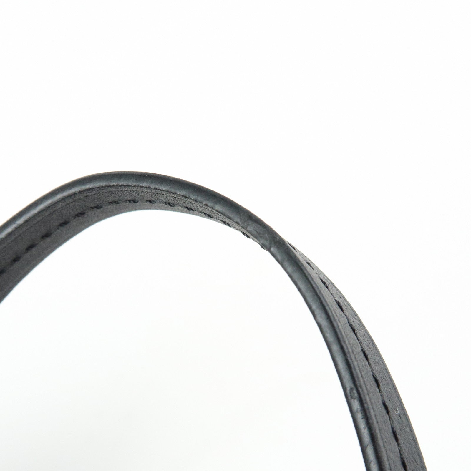 Louis Vuitton Bracelet Archive Leather Metal Bracelet Black M6290