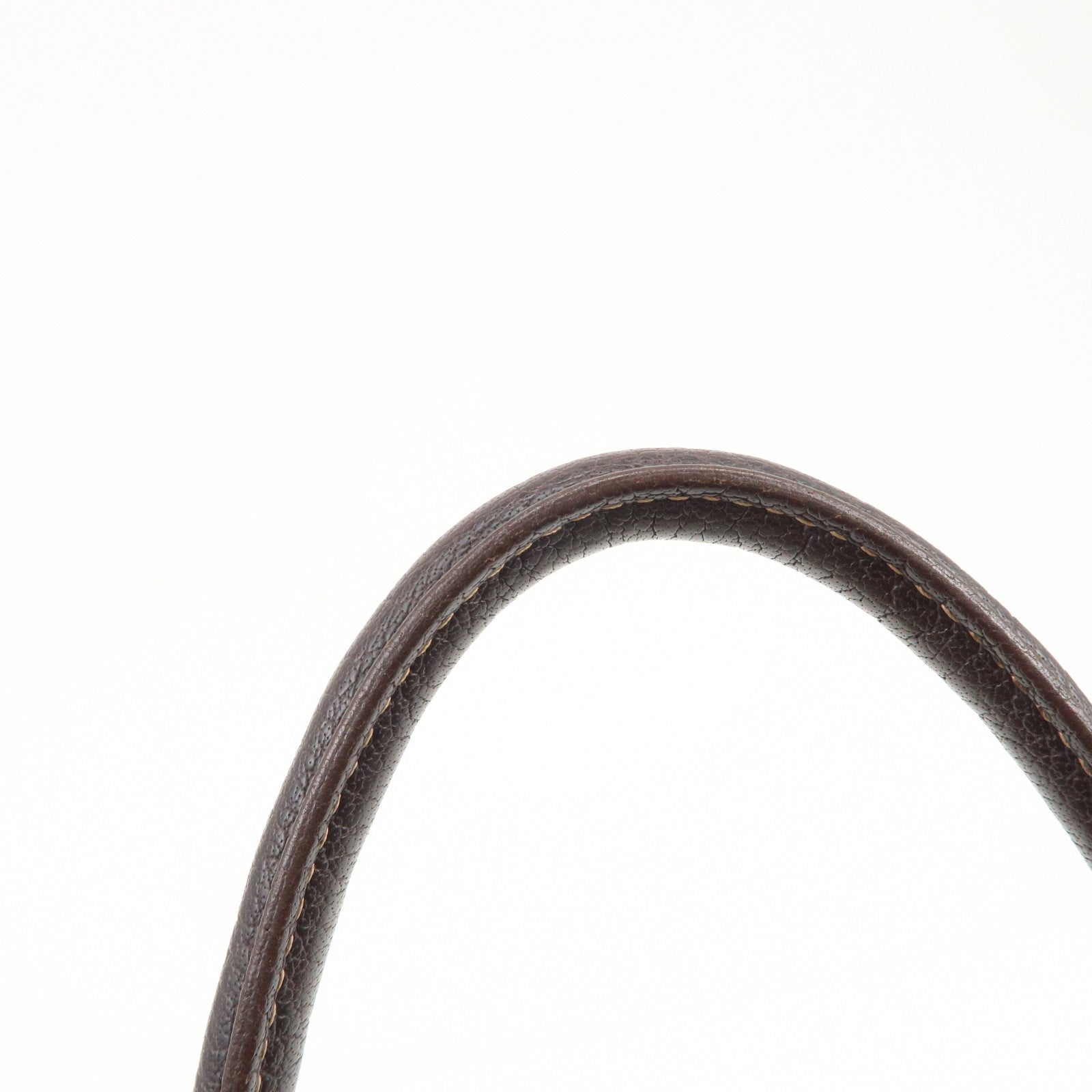 HERMES Garden Party Toile H Leather Tote Bag Hand Bag Natural