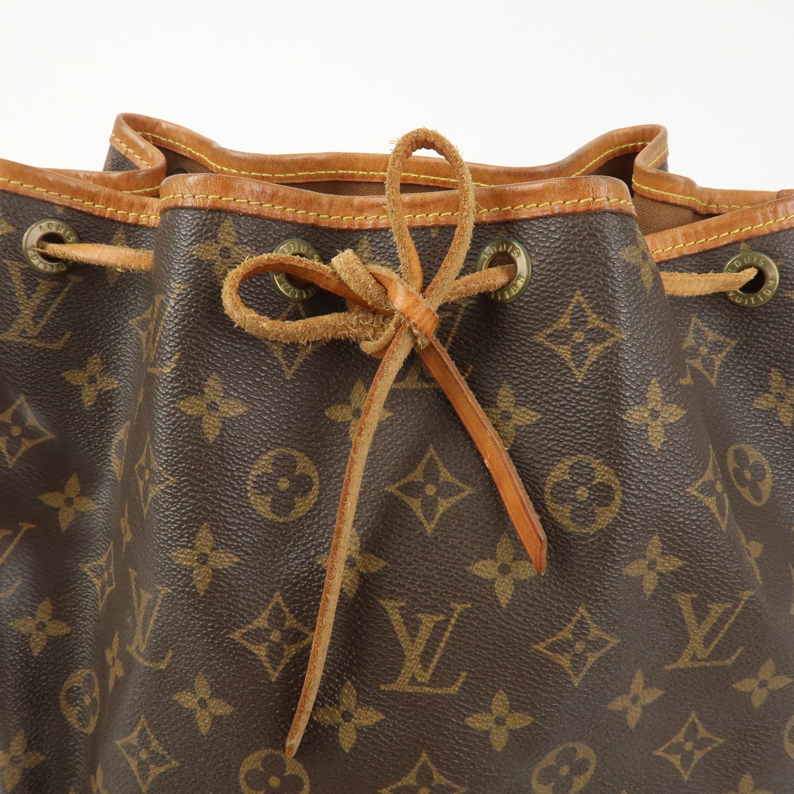 Louis Vuitton Monogram Petit Noe Shoulder Bag Brown M42226
