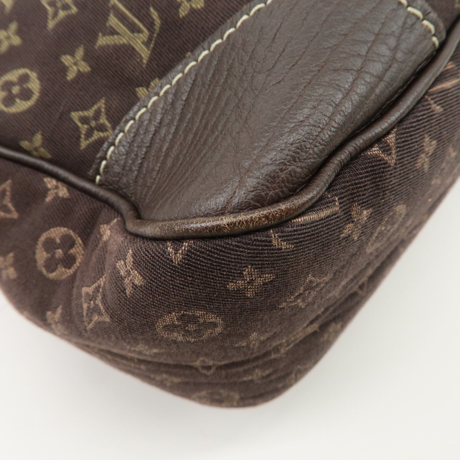 Louis Vuitton Monogram Mini Lin Boulogne Shoulder Bag Ebene M95225 Used