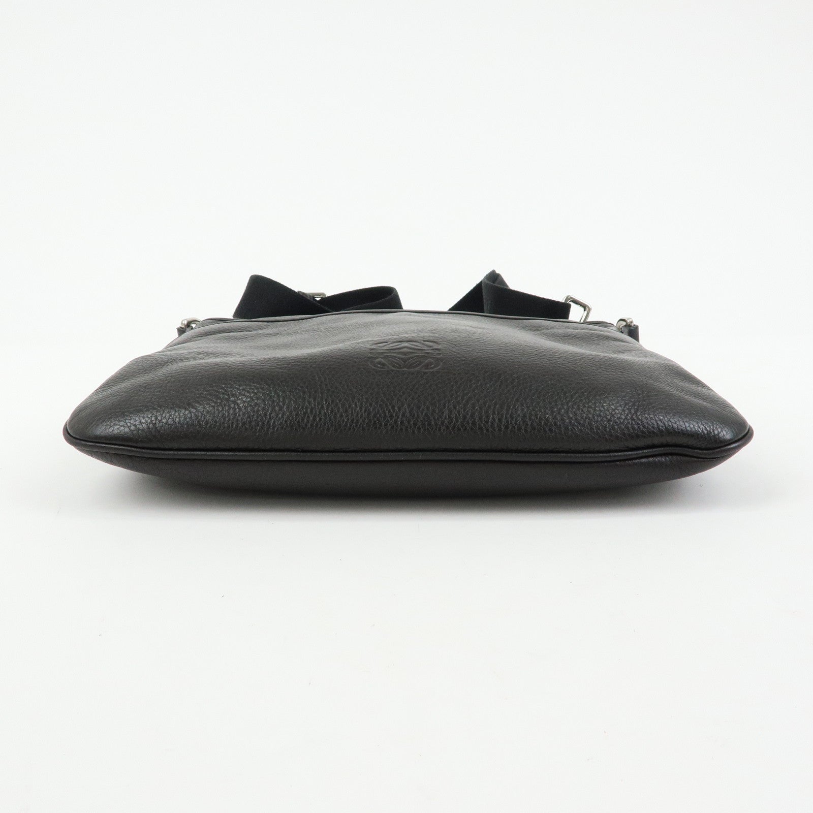 LOEWE Anagram Leather Shoulder Bag Crossbody Bag Dark Brown