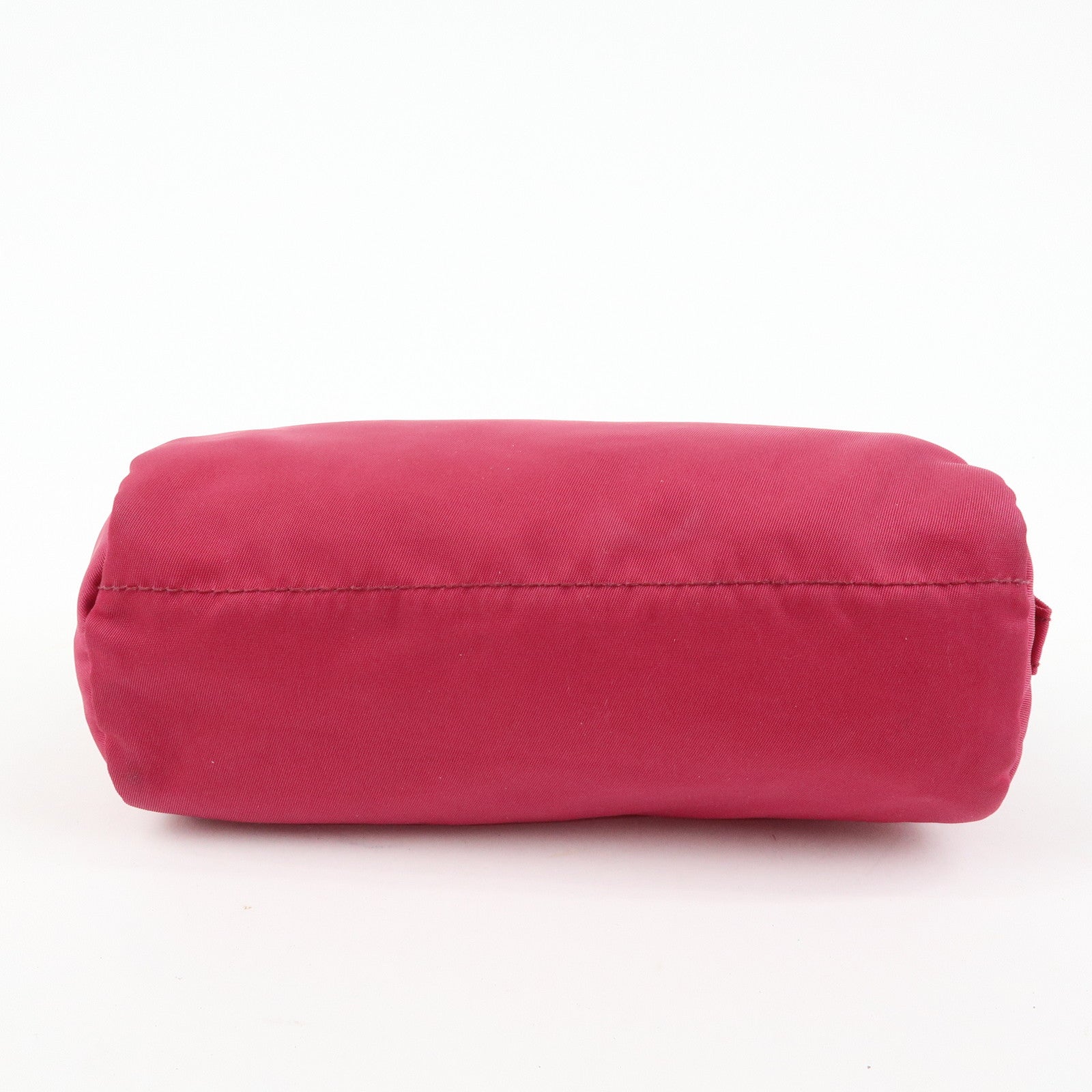 PRADA Triangle Logo Set of 3 Nylon Leather Pouch Pink Purple
