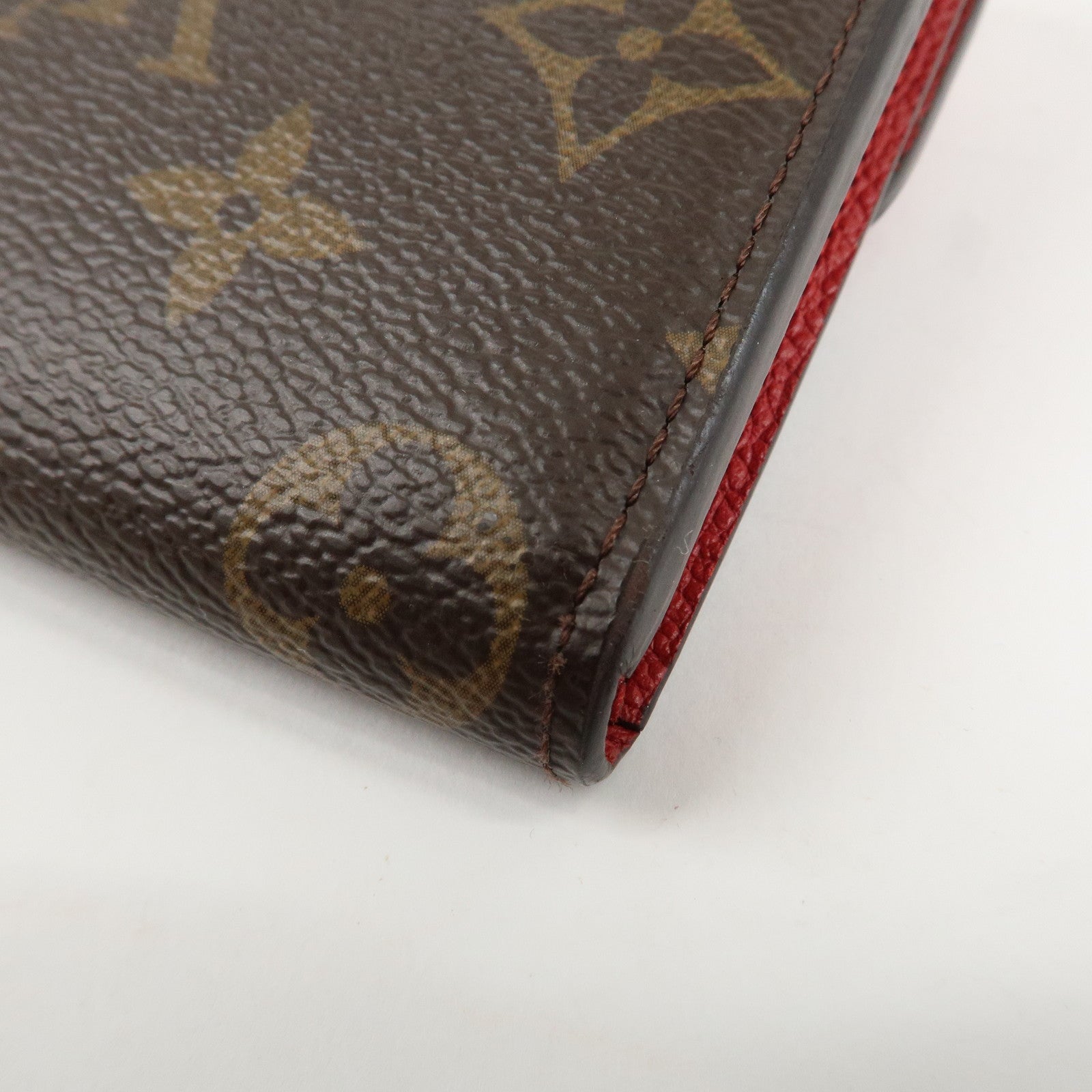 Louis Vuitton Portofoille Venus Monogram Leather Wallet Red M61836 Used