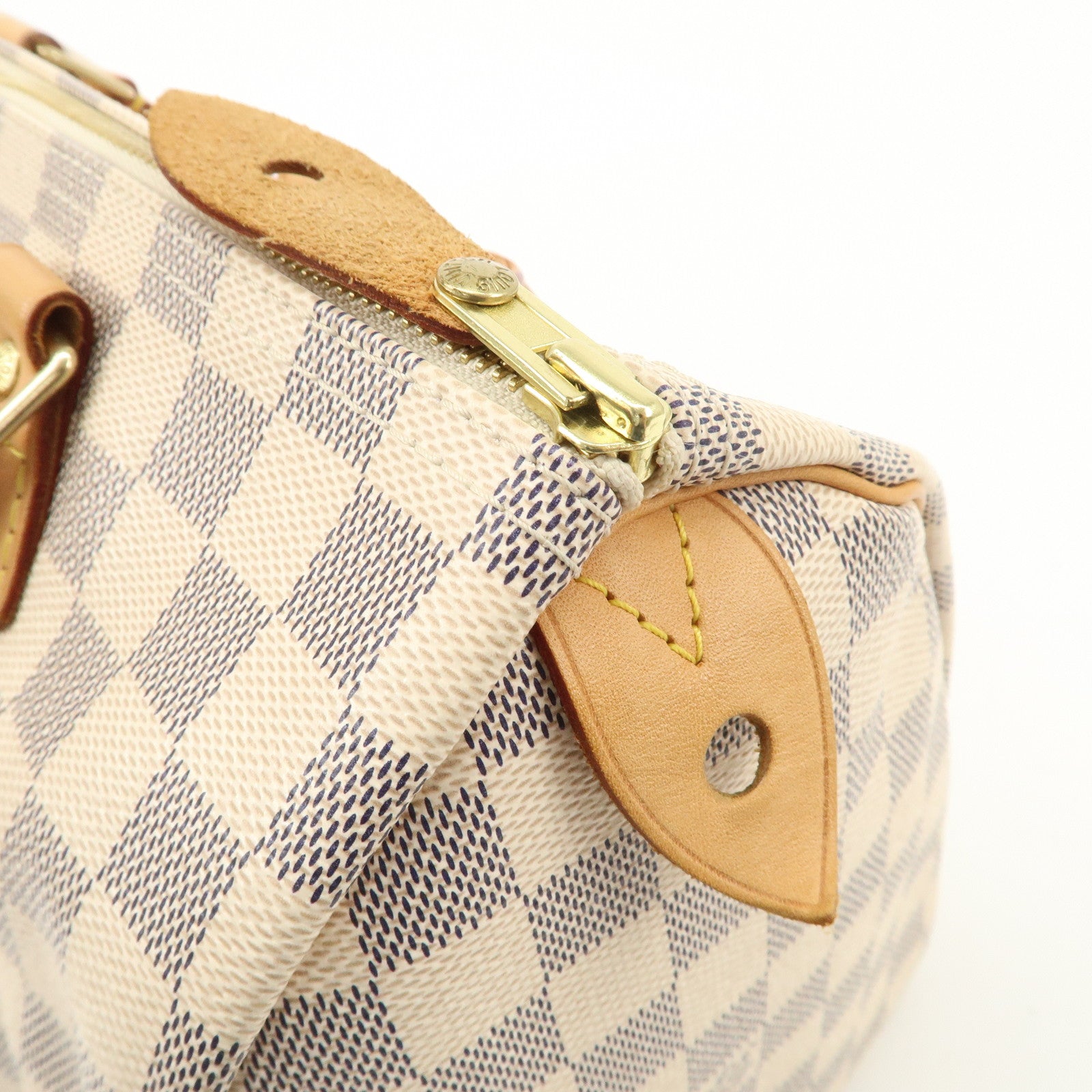 Louis Vuitton Damier Azur Speedy 30 Hand Bag Boston Bag N41533 Used