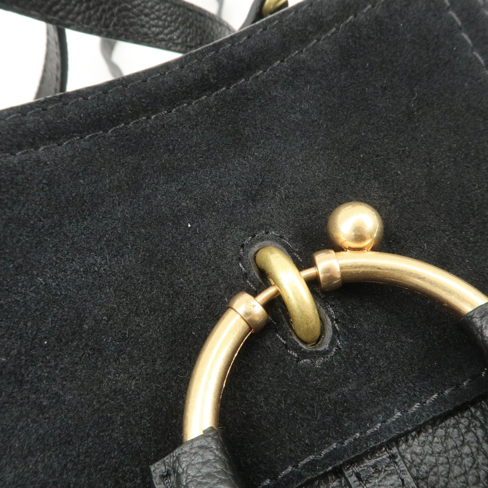 See by Chloe Suede Leather 2Way Shoulder Bag Hand Bag Black Used
