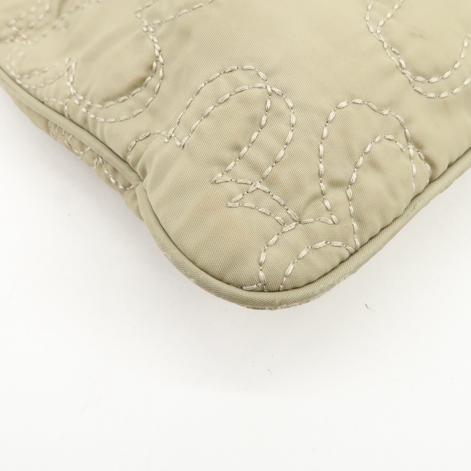 ANTEPRIMA Logo Nylon 2Way Bag Hand Bag Shoulder Bag Khaki