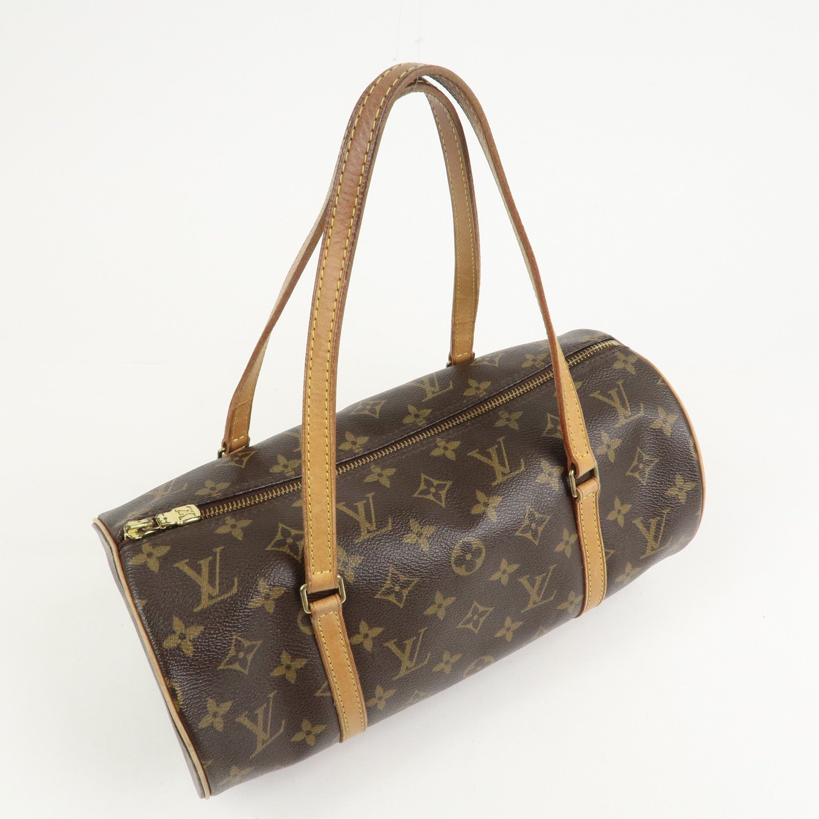 Louis Vuitton Monogram Papillon 30 Old Style Hand Bag Brown M51365