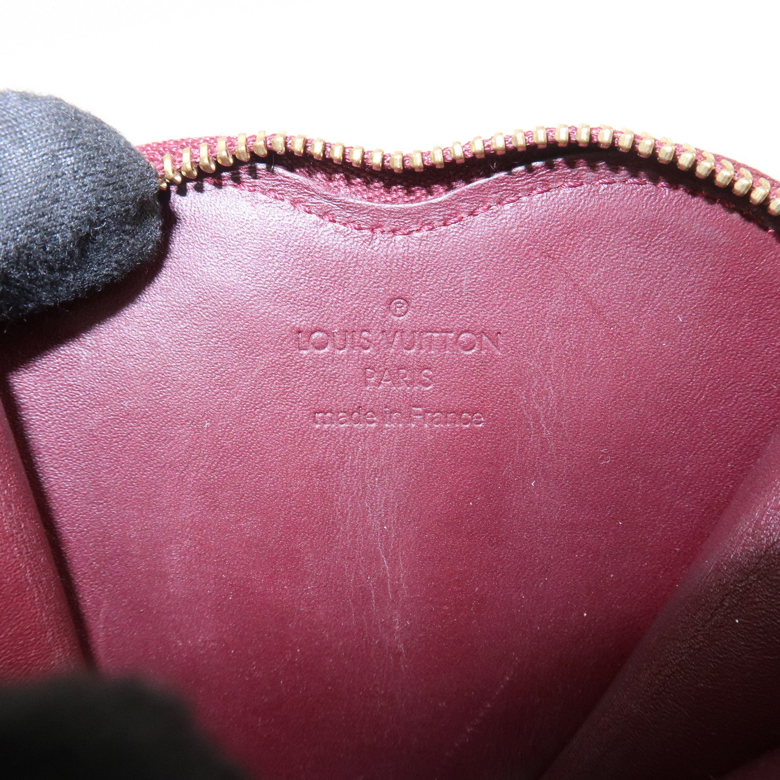 Louis Vuitton Monogram Vernis Porte Monnaie Coeur Coin Case M91480
